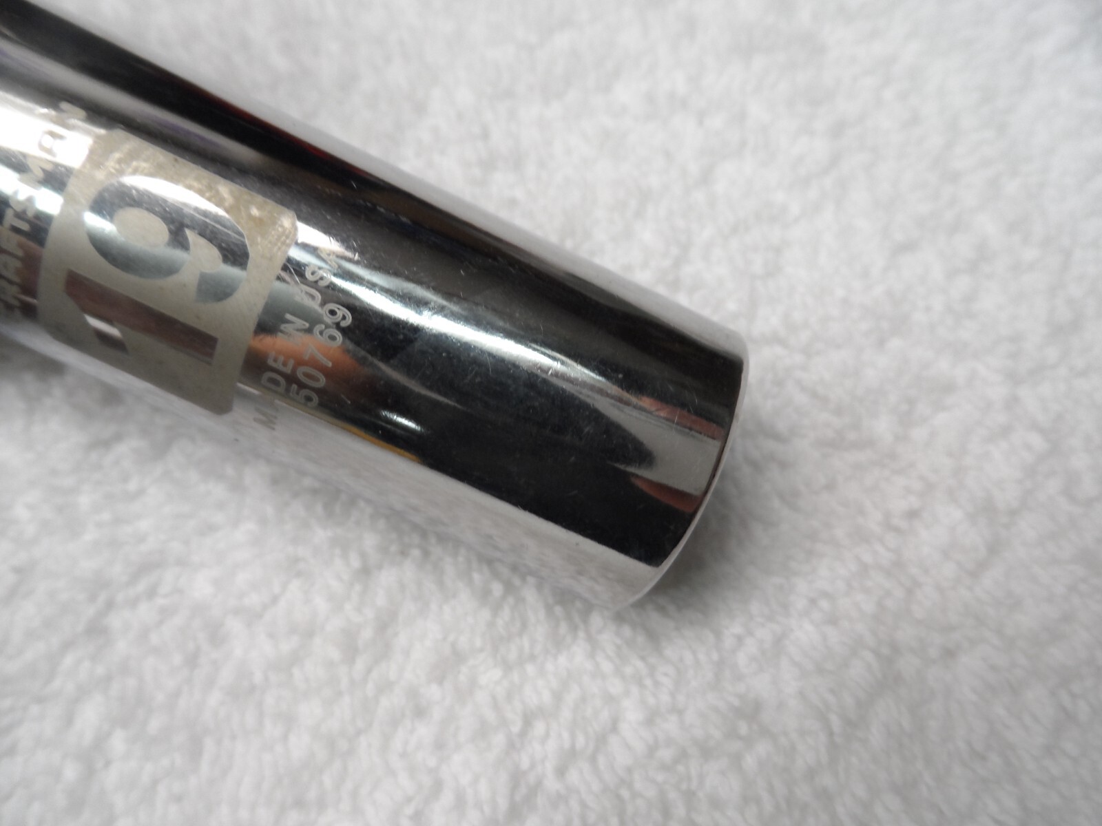 Craftsman 1/2″ Drive Metric MM Deep Socket, 19mm 12pt laser USA PN 50769 (loose)