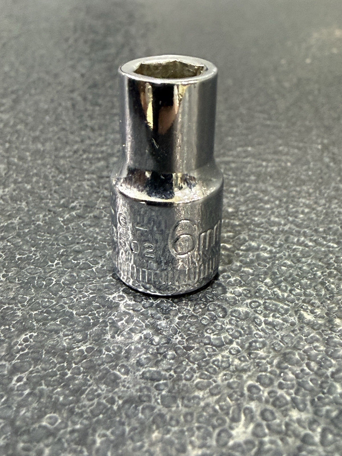 Vtg 6mm Craftsman G-Series Part 43502 1/4″ Drive 6-Point Socket USA Made NOS