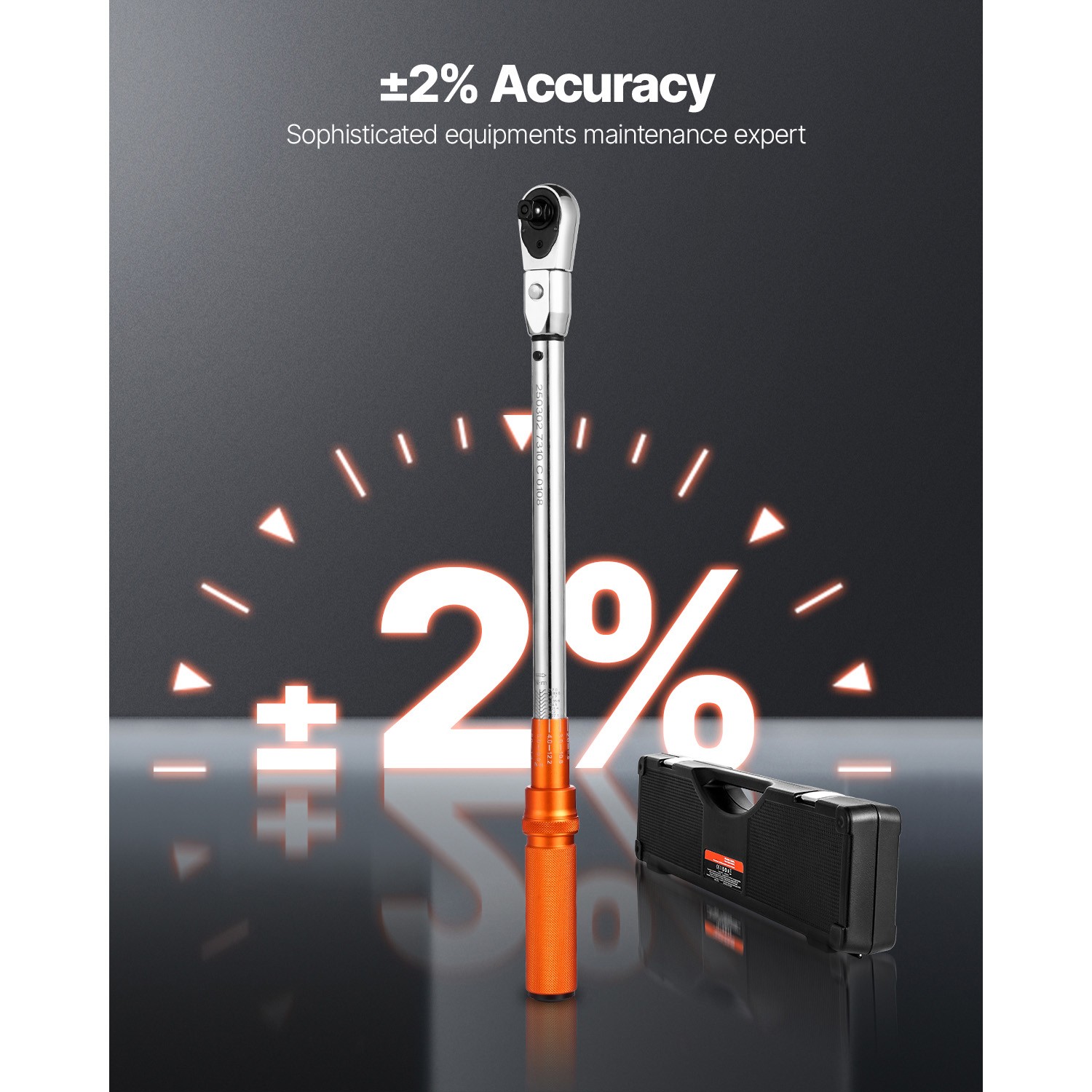 Adjustable Click Torque Wrench 1/2 In Drive 20-160 lbf-ft / 27.1-216.8 N.m