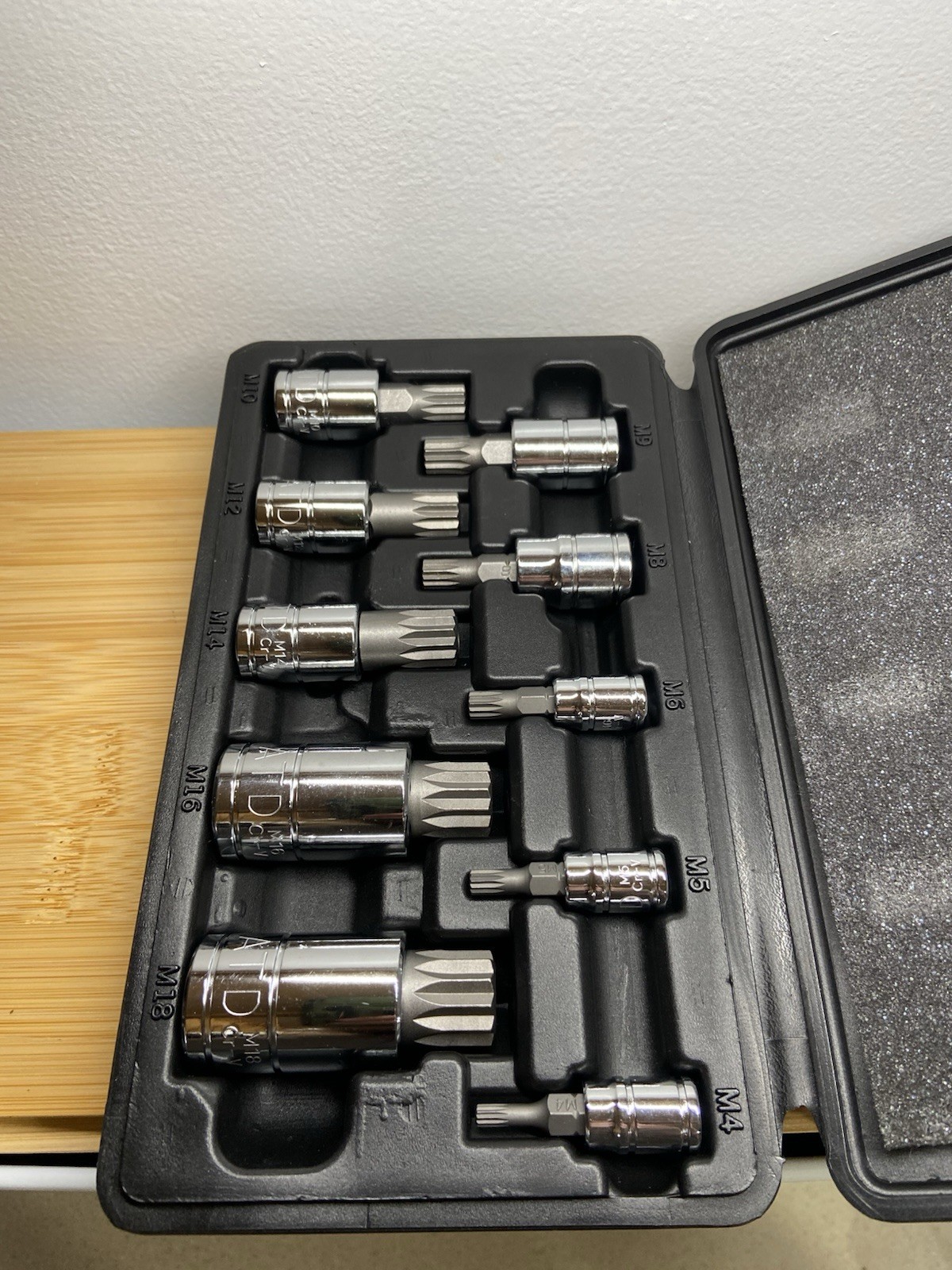ATD Tools, ATD-13782 – 10 Pc. Triple Square Spline Bit Socket Set