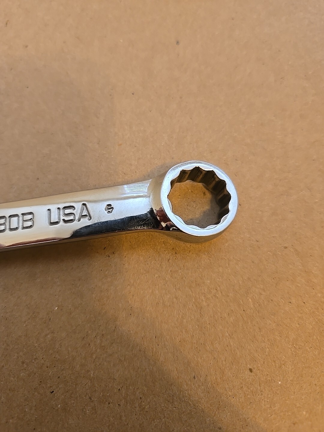 Snap On 9/16″ 12PT SAE Short Chrome Combination Wrench OEX180