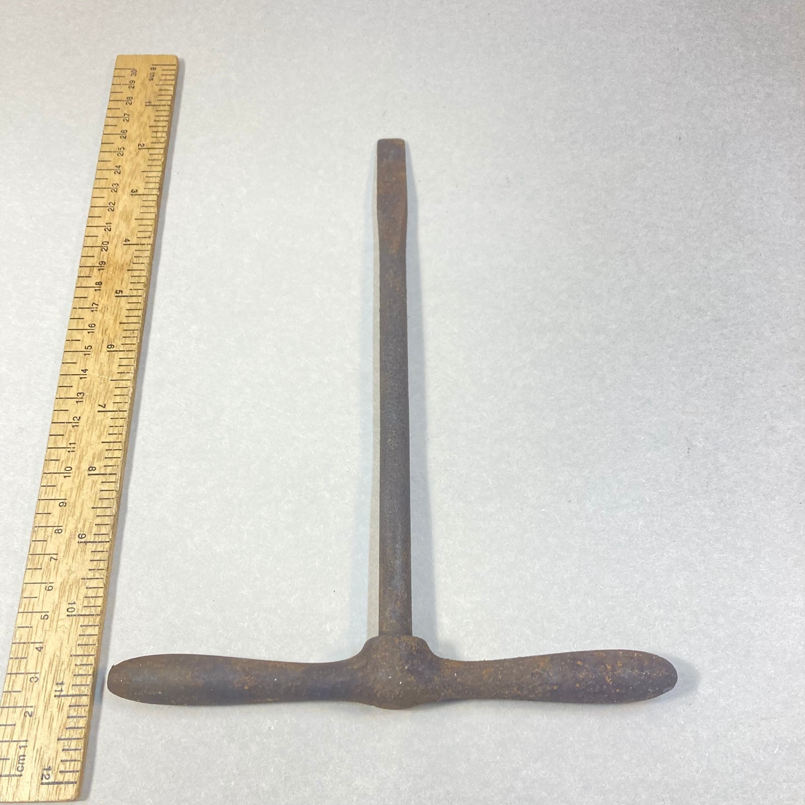 Antique T Handle Screwdriver Flat Slotted