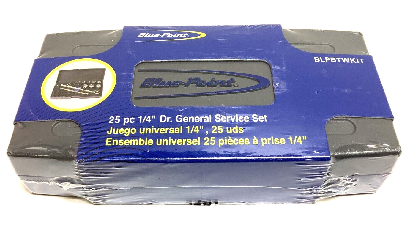 NEW Blue-Point BLPBTWKIT 25-piece 1/4″ drive Socket / Hex Bit Ratchet Set Sealed