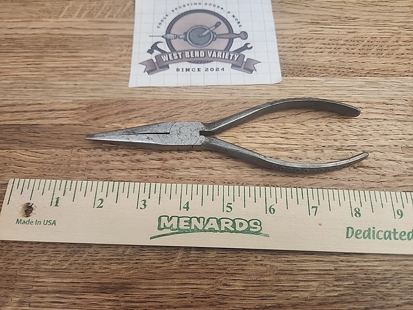 Vintage Snap-On 96 USA Needle Nose Pliers Long Nose, Snapon