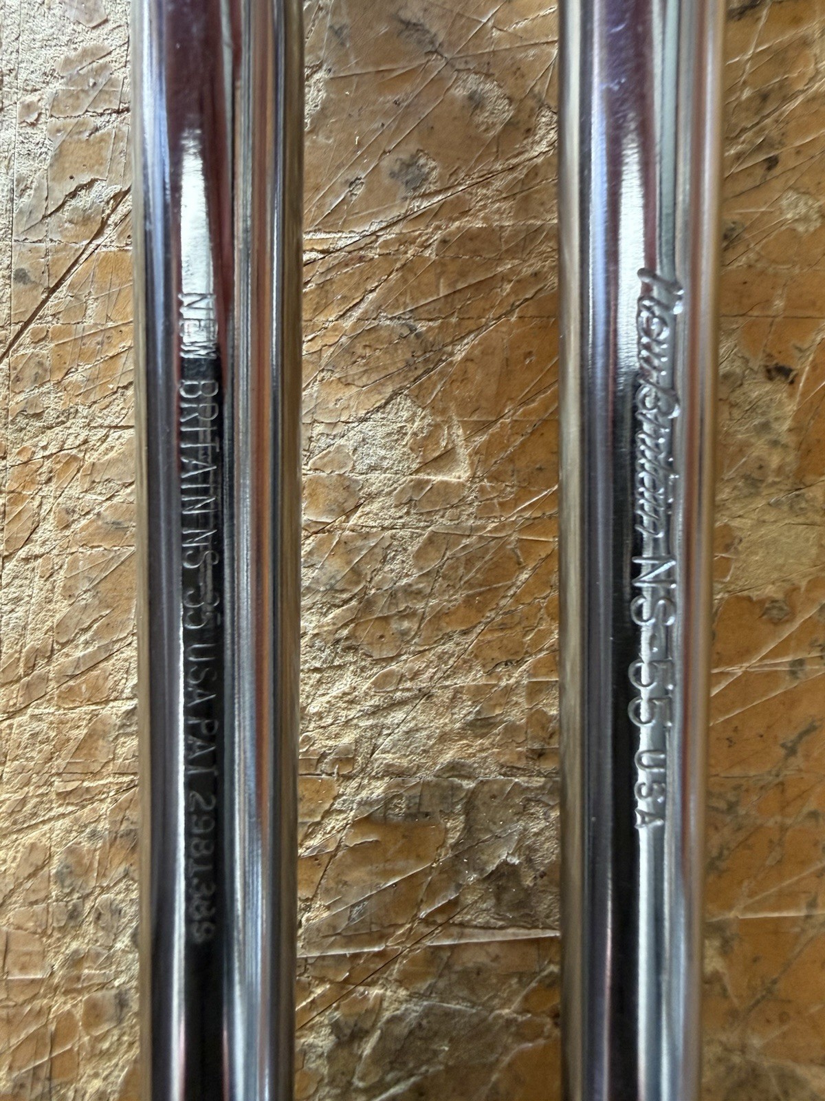 Vintage New Britain NS-33 & NS-55 1/2” Drive Ratchet Set Fixed & Flex Head USA