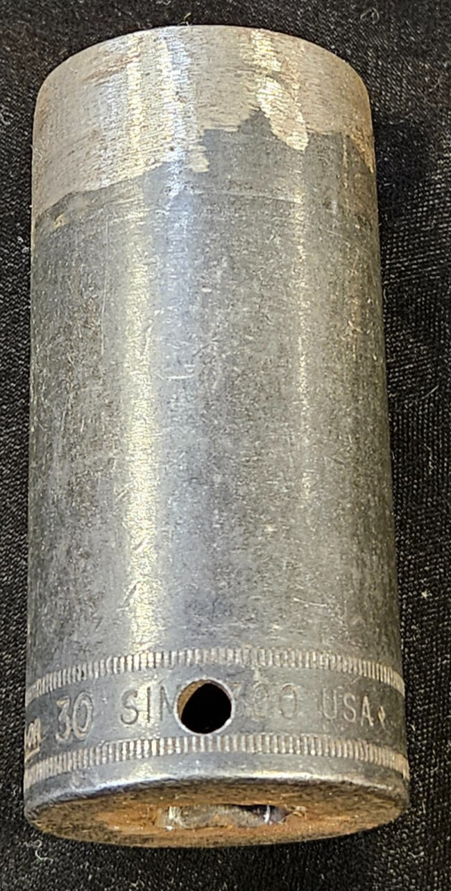 Snap On Tools SIMM300 30mm Metric Deep Impact Socket 1/2″ Drive 6 Point USA