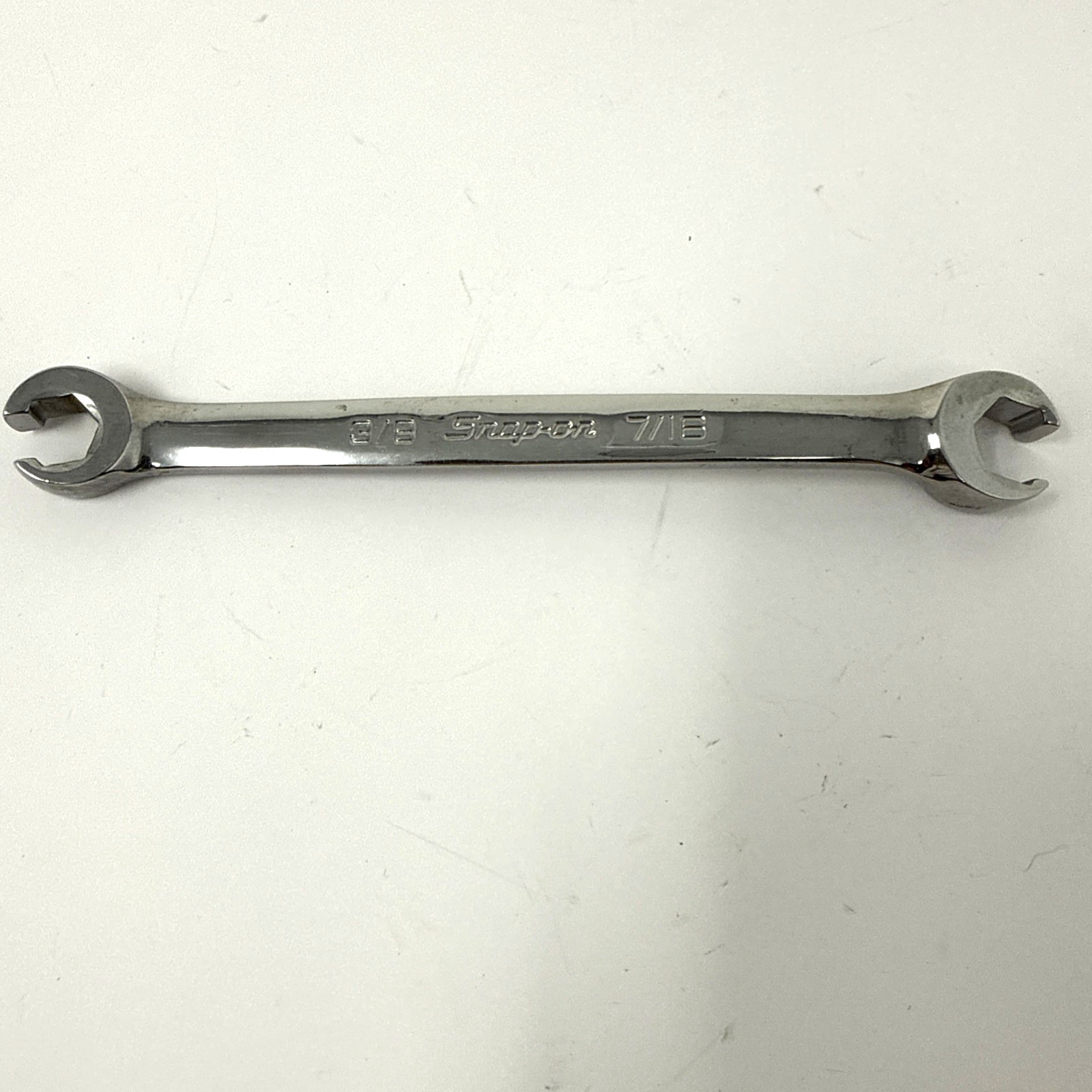 Snap-on tools 3/8 x 7/16″ SAE flare nut open end 6-point wrench RXFS1214B