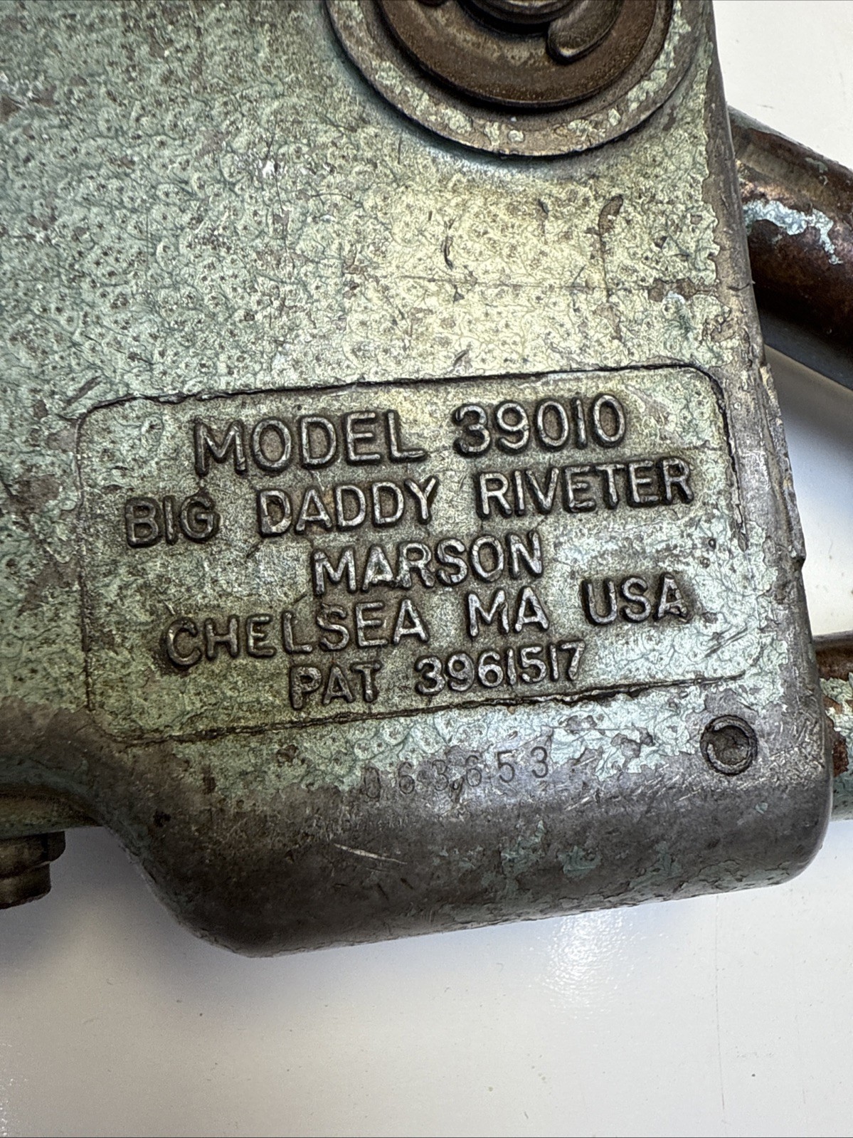 VTG Marson Big Daddy Riveter Model 39010 Heavy Duty Industrial Rivet Tool USA