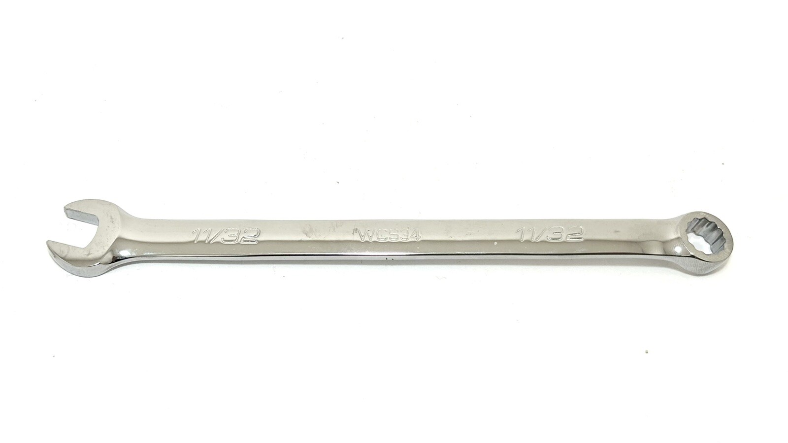 NEW ICON 11/32 INCH COMBINATION WRENCH 12 POINT SAE STANDARD POLISHED WCS34
