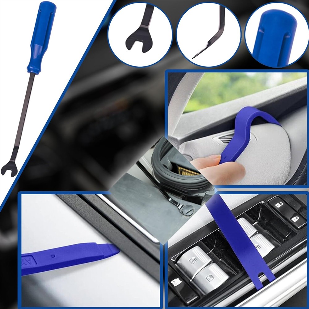 7PCS Auto Trim Clip Remover Tool Set Removal Pliers Fastener Door Panel Retainer
