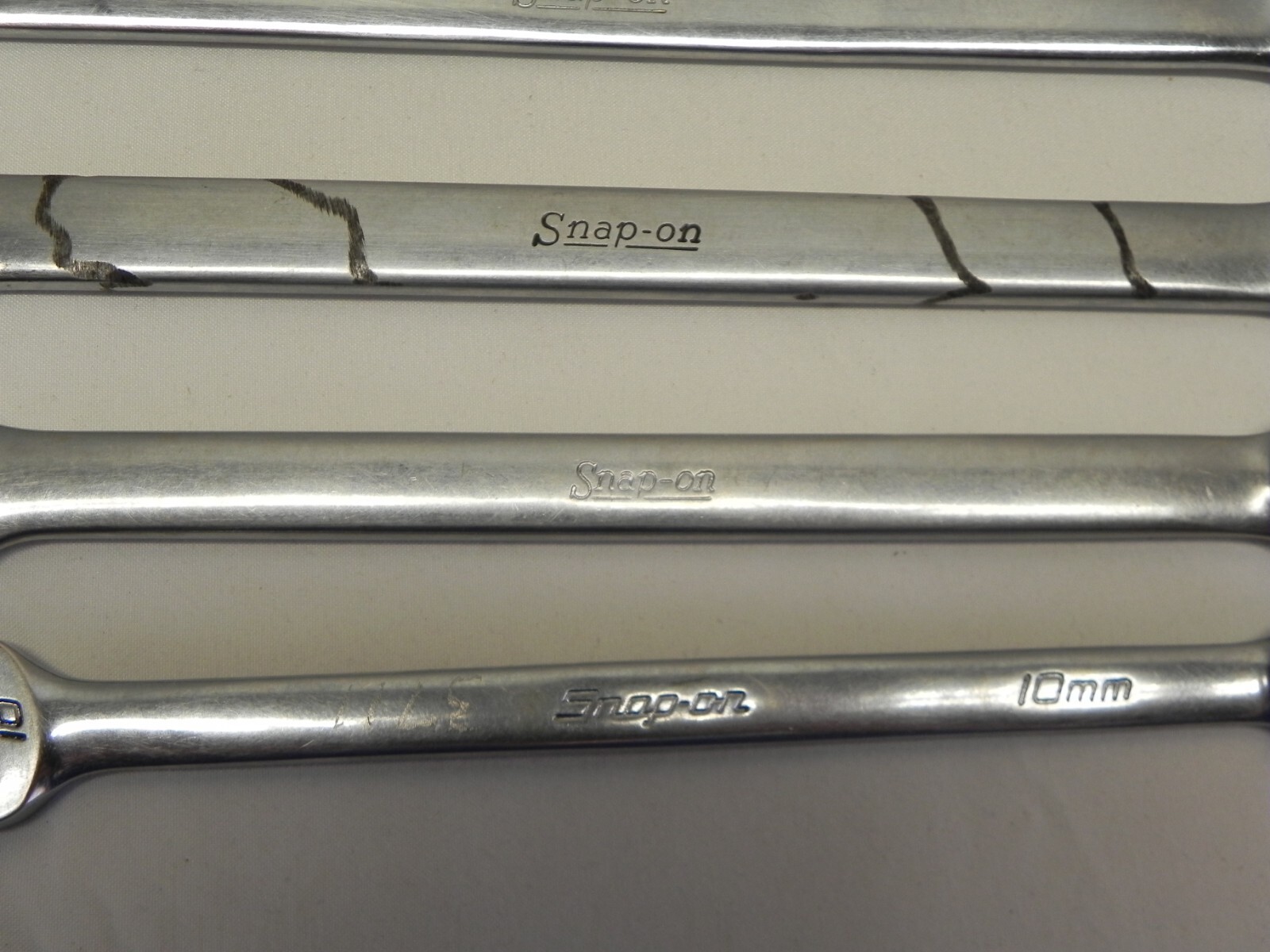 Snap-On 4 Piece 12 Pt Metric Flank Drive Combination Wrenches OEXM Series