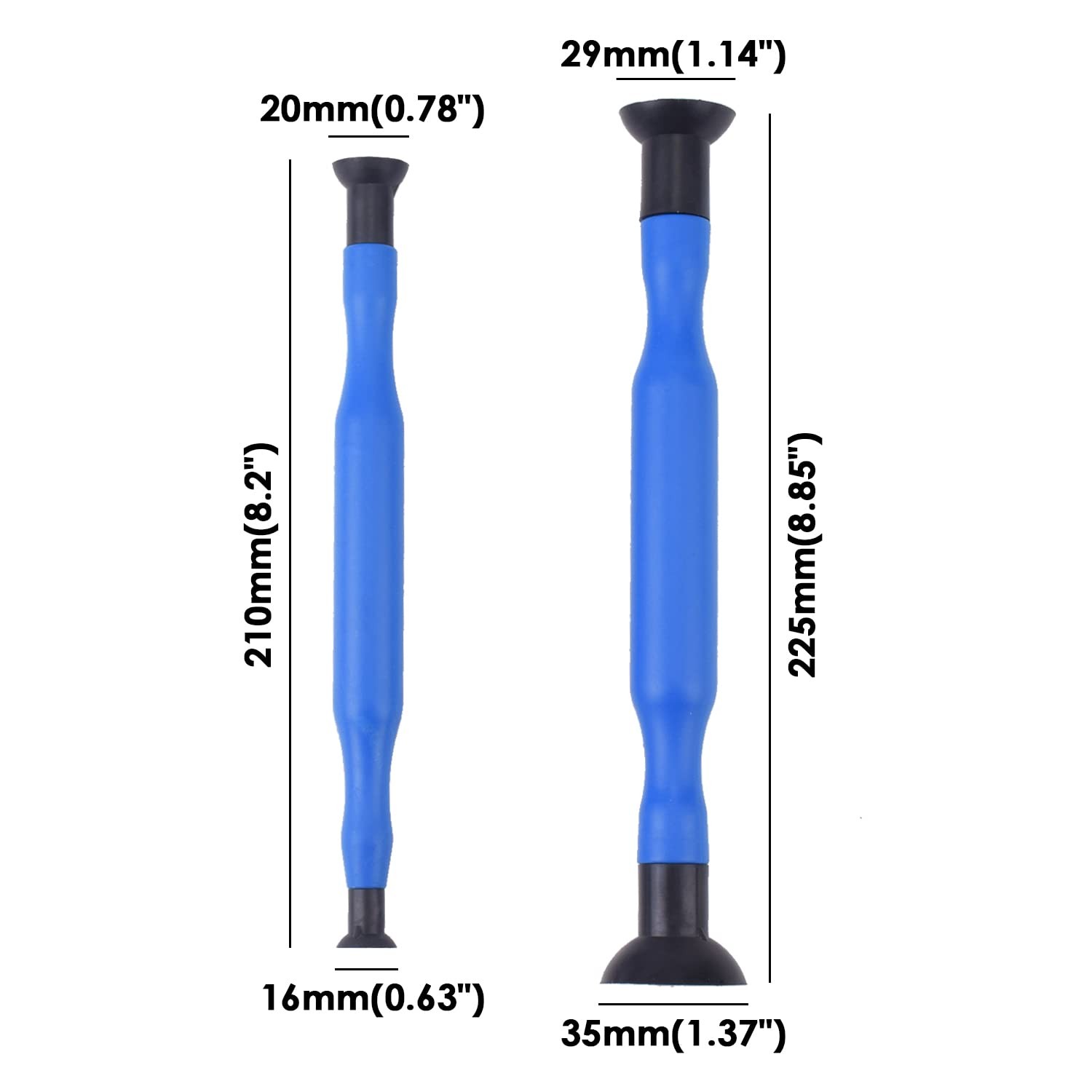 Valve Lapping Tool Set Double Ended Grinding Stick 2PCS 3 Suction Cups Engine Re