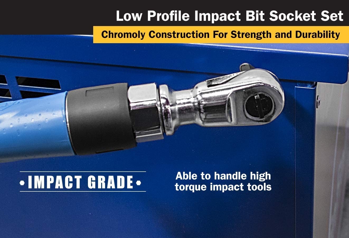 Titan 16138 9pc Impact Grade Stubby XZN Triple Square Bit Socket Set