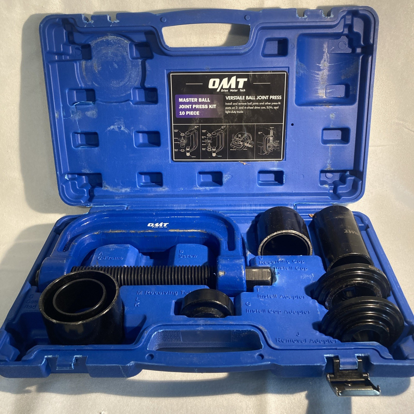 Orion Motor Tech OMT Ball Joint Press Kit, Ball Joint Removal 10 Piece Tool Kit