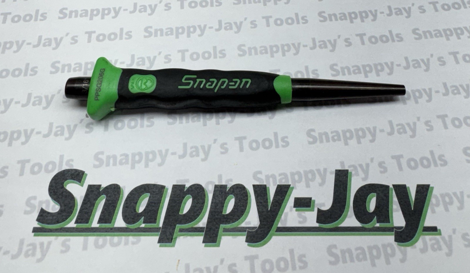 Snap-on Tools SPAIN NEW GREEN Soft Grip 3/16″ Starter Punch PPSG206G