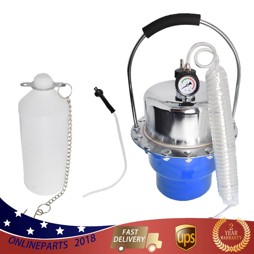 Brake & Clutch Bleeder Valve System Kit + Portable Pneumatic Air Pressure Kit