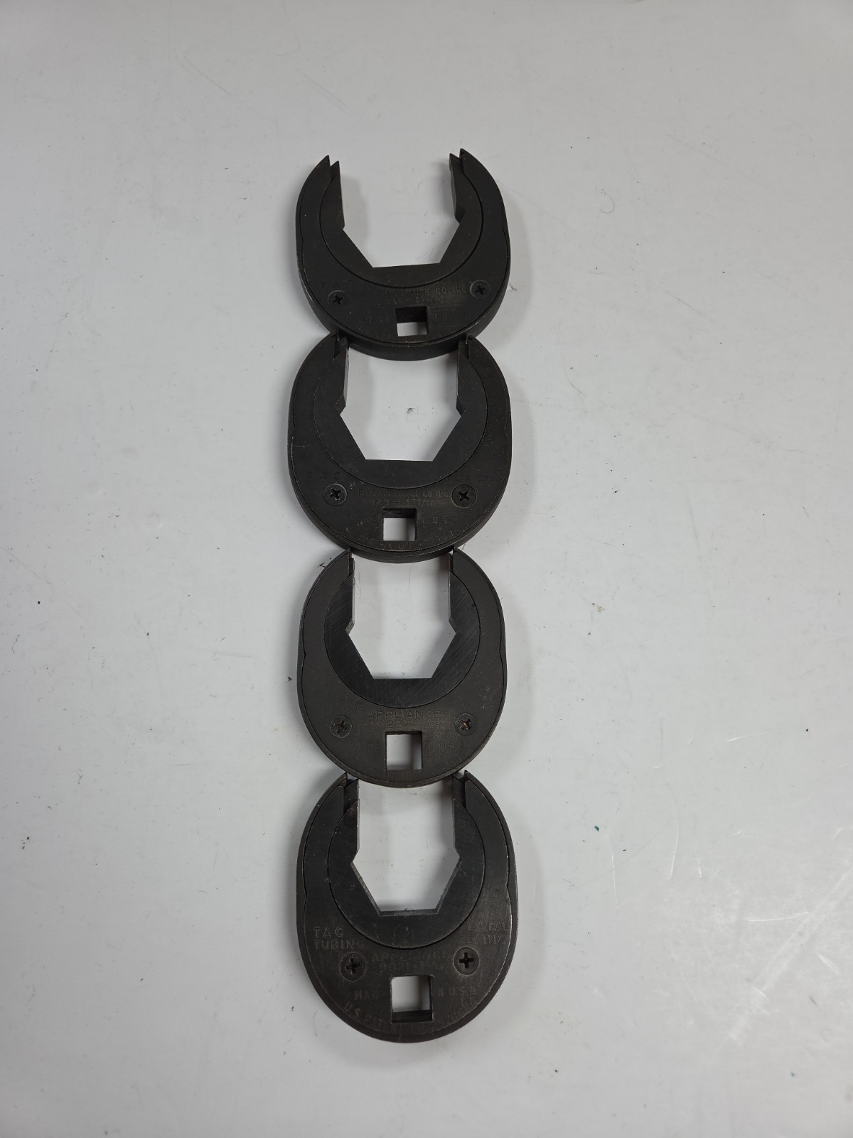 Tac-Tubing Appliance Co. 4 Ratcheting Crow Foot 1 5/16, 1 7/16, 1 11/16, 1 15/16