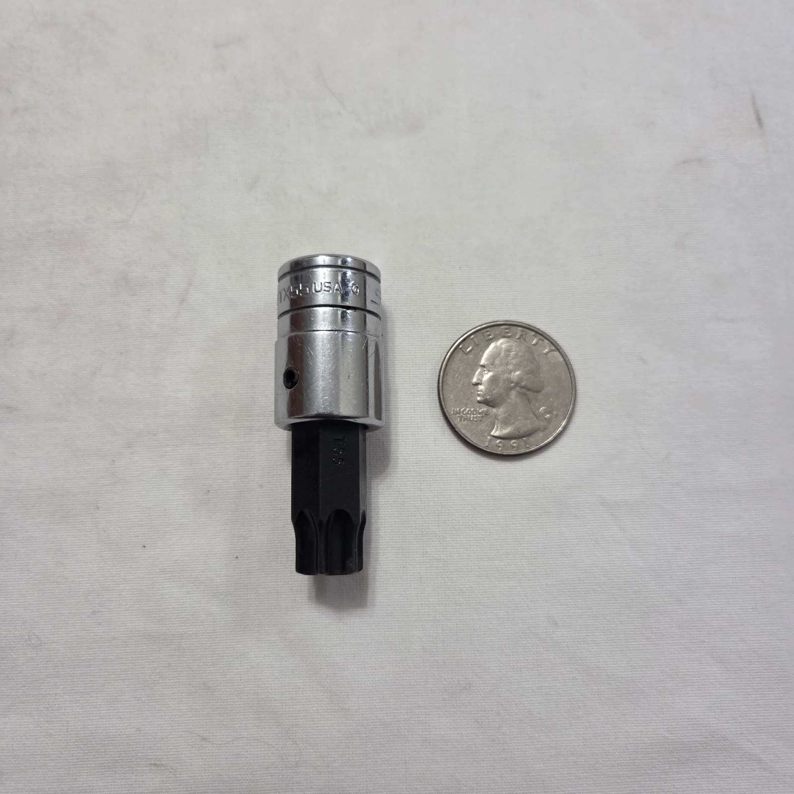 Snap-on FTX55 3/8″ Drive T55 Torx Bit Driver Socket – Made in USA