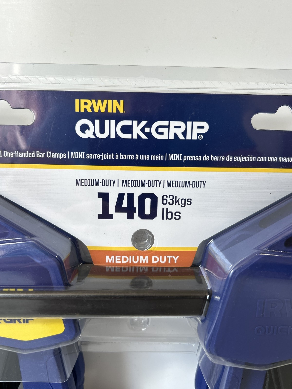 IRWIN Quick-Grip 1964758 One-Handed Mini Bar Clamp 4 Count Pack 140lb Blue NEW