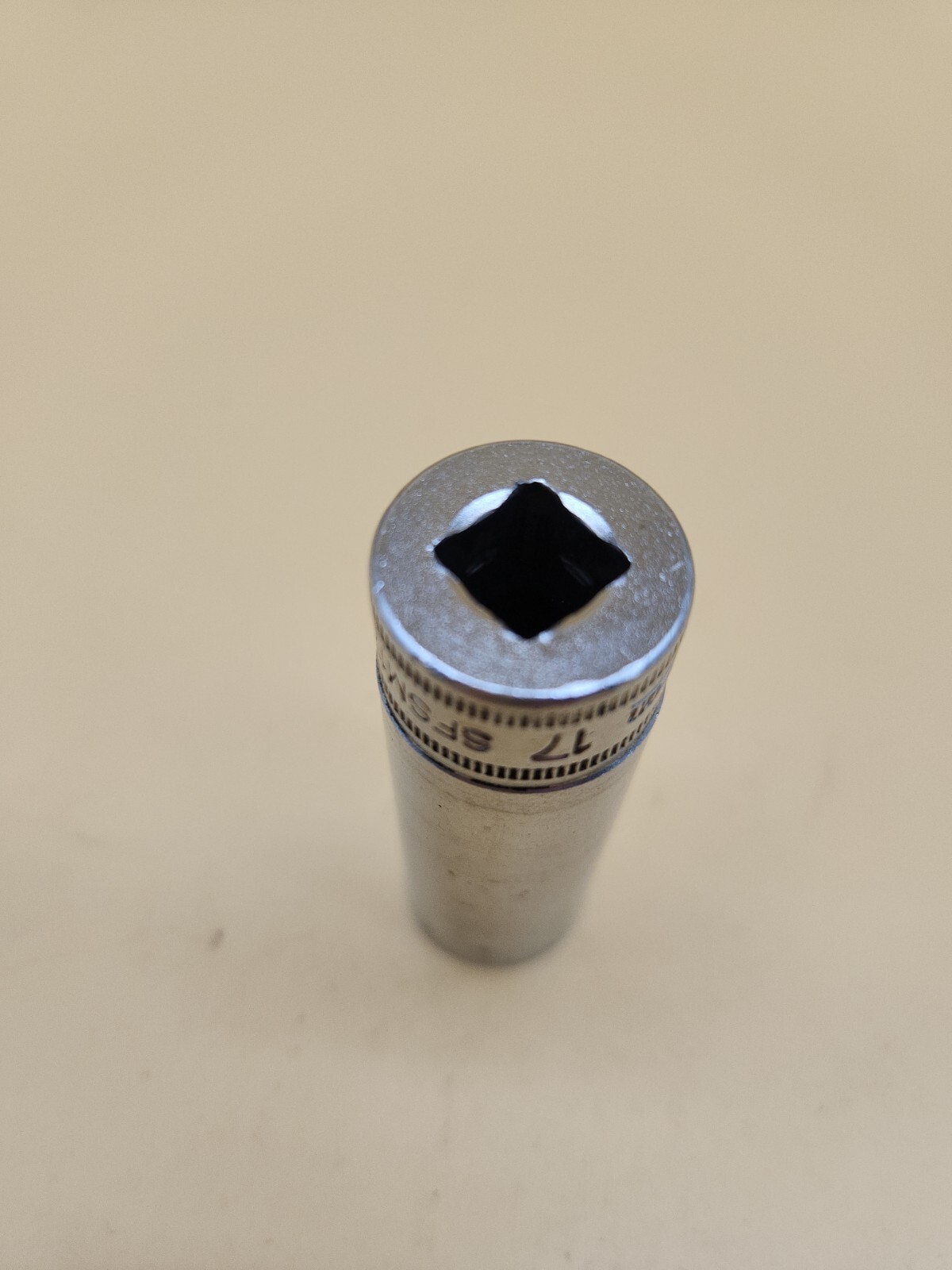 Snap-on Tools SFSM17 3/8″ Drive 17mm Metric 6 Point Deep Chrome Socket USA