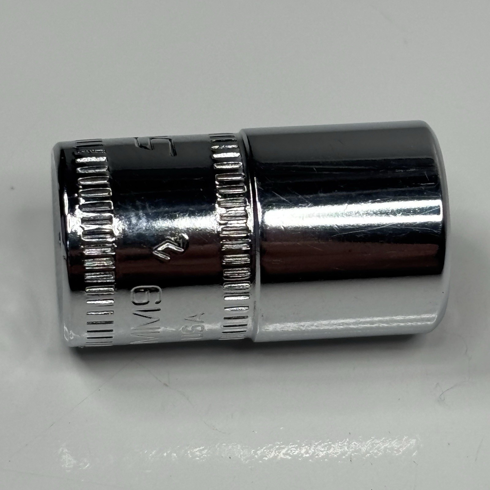 Snap On Tools TMM9 1/4 Dr 6Pt Metric 9mm Flank Dr Shallow Chrome Socket USA 2002