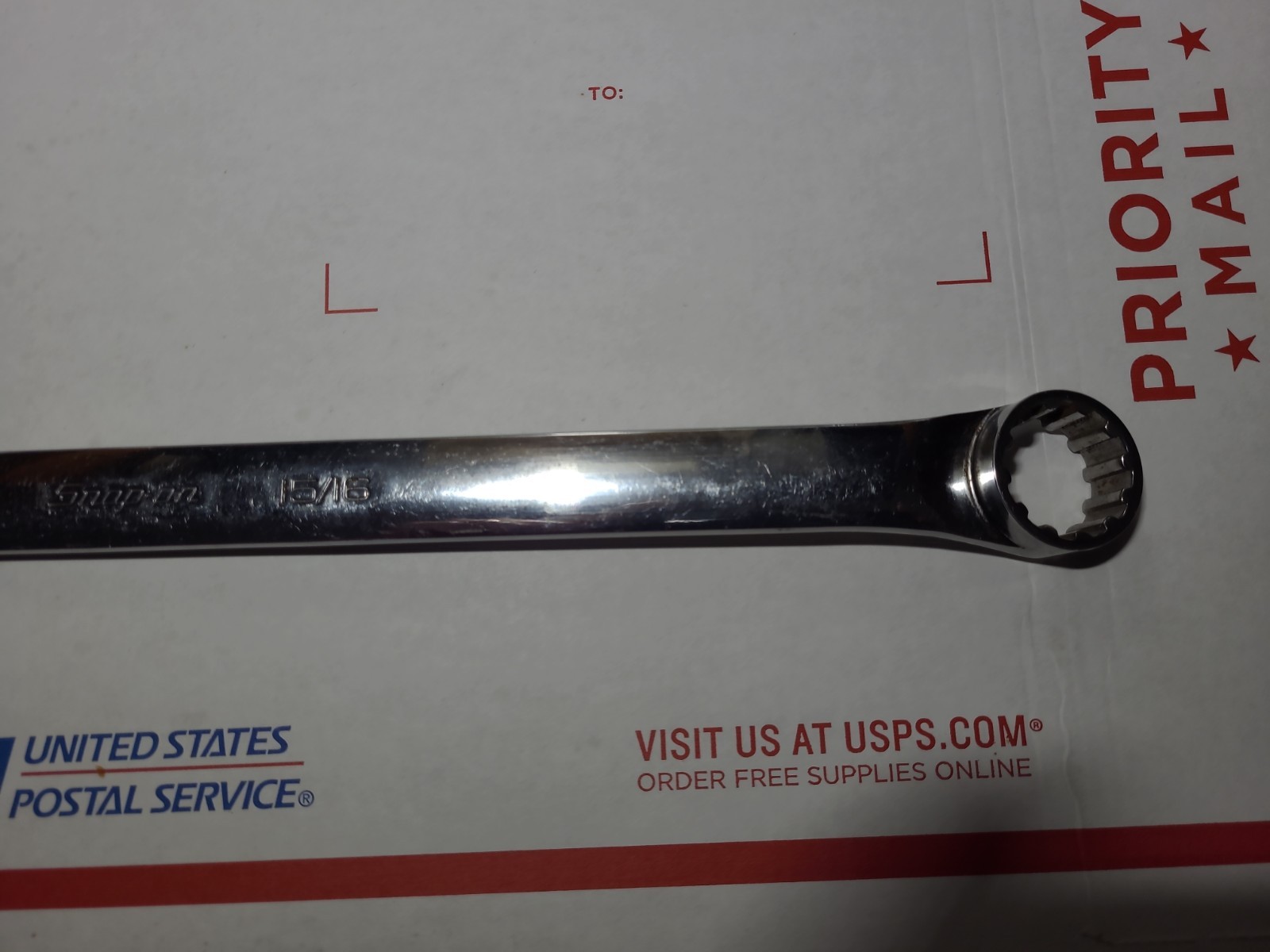 Snap-On Tools 13/16 15/16″ SAE #26 #30 SPLINE Chrome Offset Box Wrench XDES2630A