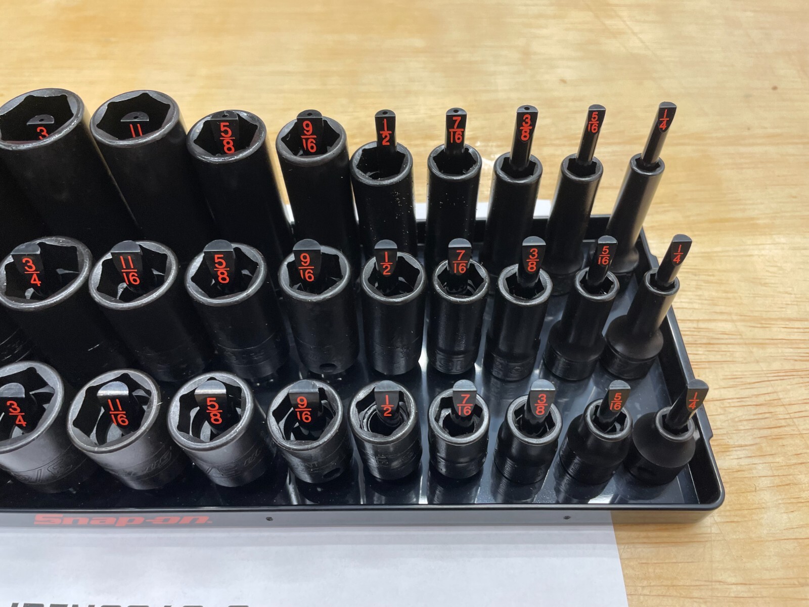 Snap-on Tools NEW 39pc 3/8″ Drive SAE Impact Shallow / Semi / Deep Master Set
