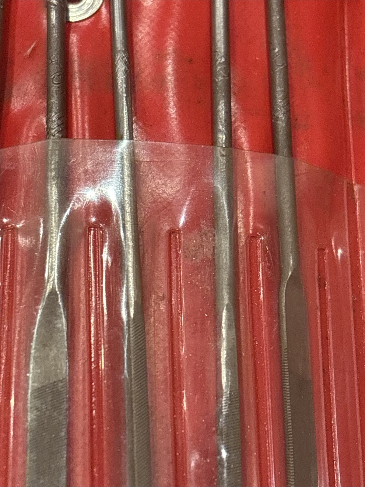 Snap-On 11pc Swiss Pattern Miniature File Set with 2 Handles Model HBFN120A