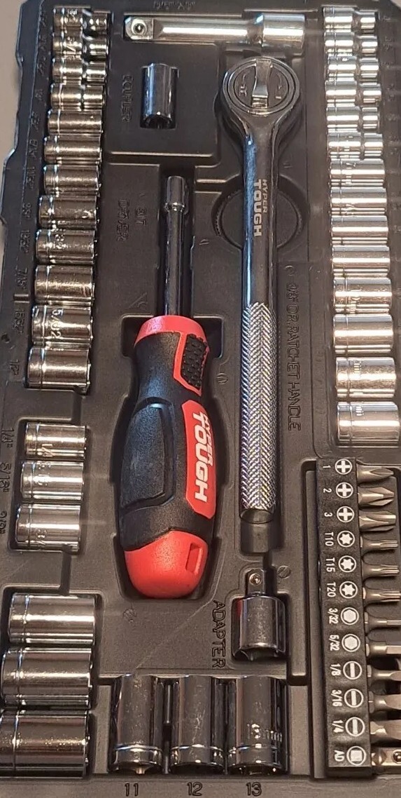 -Choose 1 Socket- Hyper Tough 1/4-Inch 3/8-Inch Drive Socket 8-PT. 6-PT.