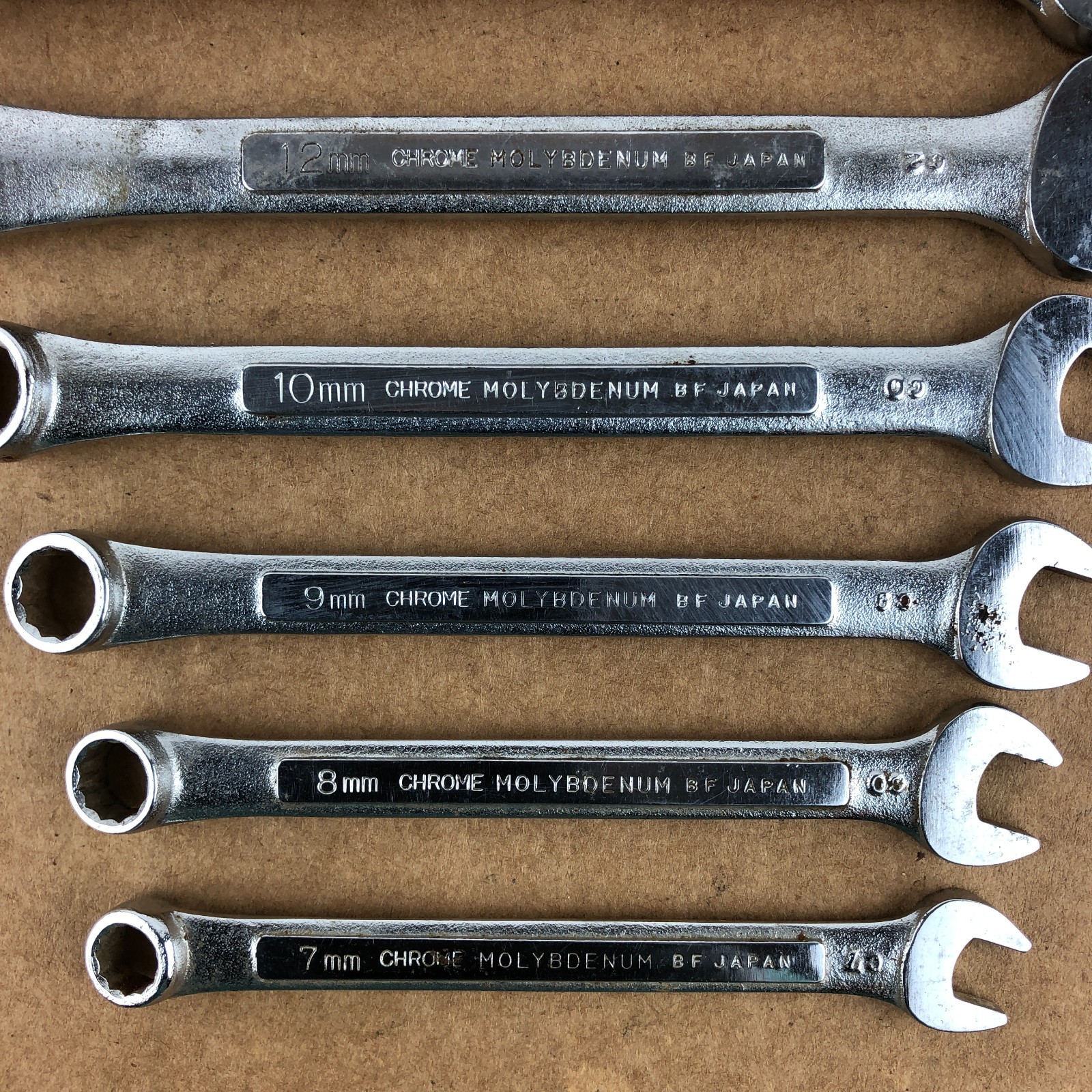 Craftsman Japan 8 Pcs. Combination Wrench Set Molybdenum BF 7mm to 16mm Metric