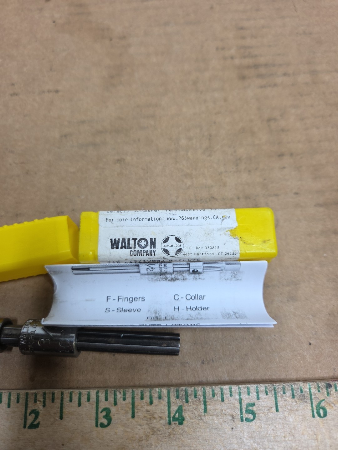 New 3/8″ X 4 Flute Walton 10374 Tap Extractor 9-10mm USA