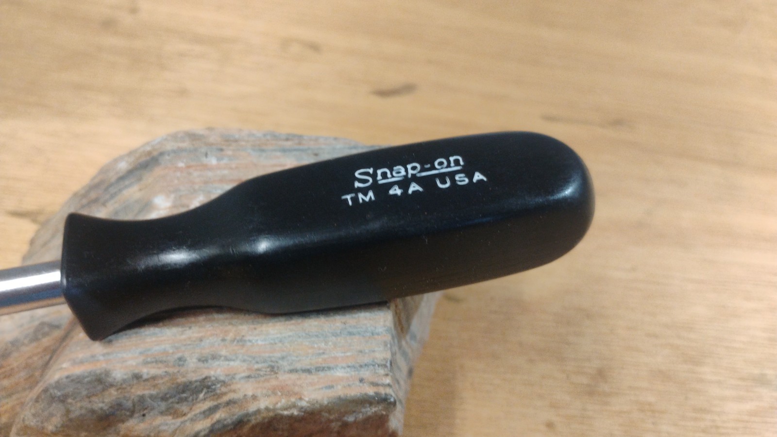 Snap-on TM4A ,1/4″ Drive Black Hard Handle Socket Driver USA