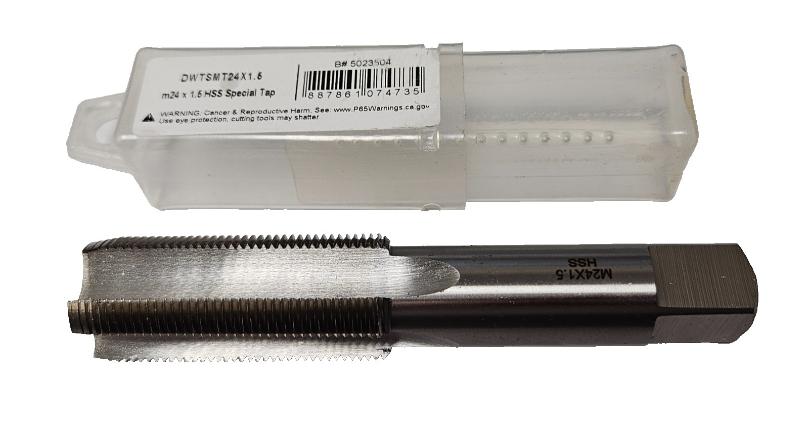 M24 X 1.5 24MM Plug Tap A1 122-24150 HSS 4 Flute 24MM X 1.50 RH Metric