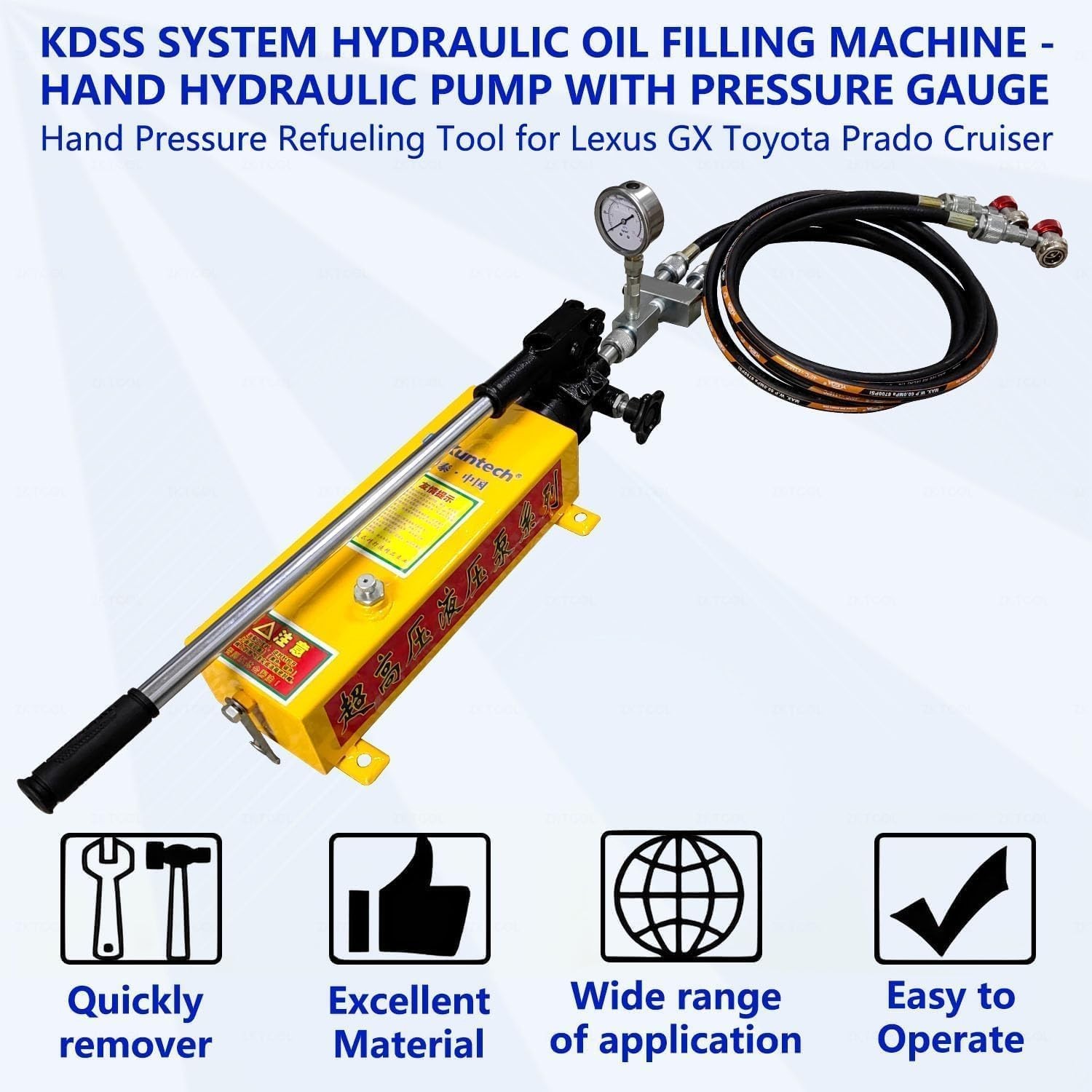 KDSS System Hydraulic Oil Filling Machine,Hand Pressure Refueling Tool for Auto