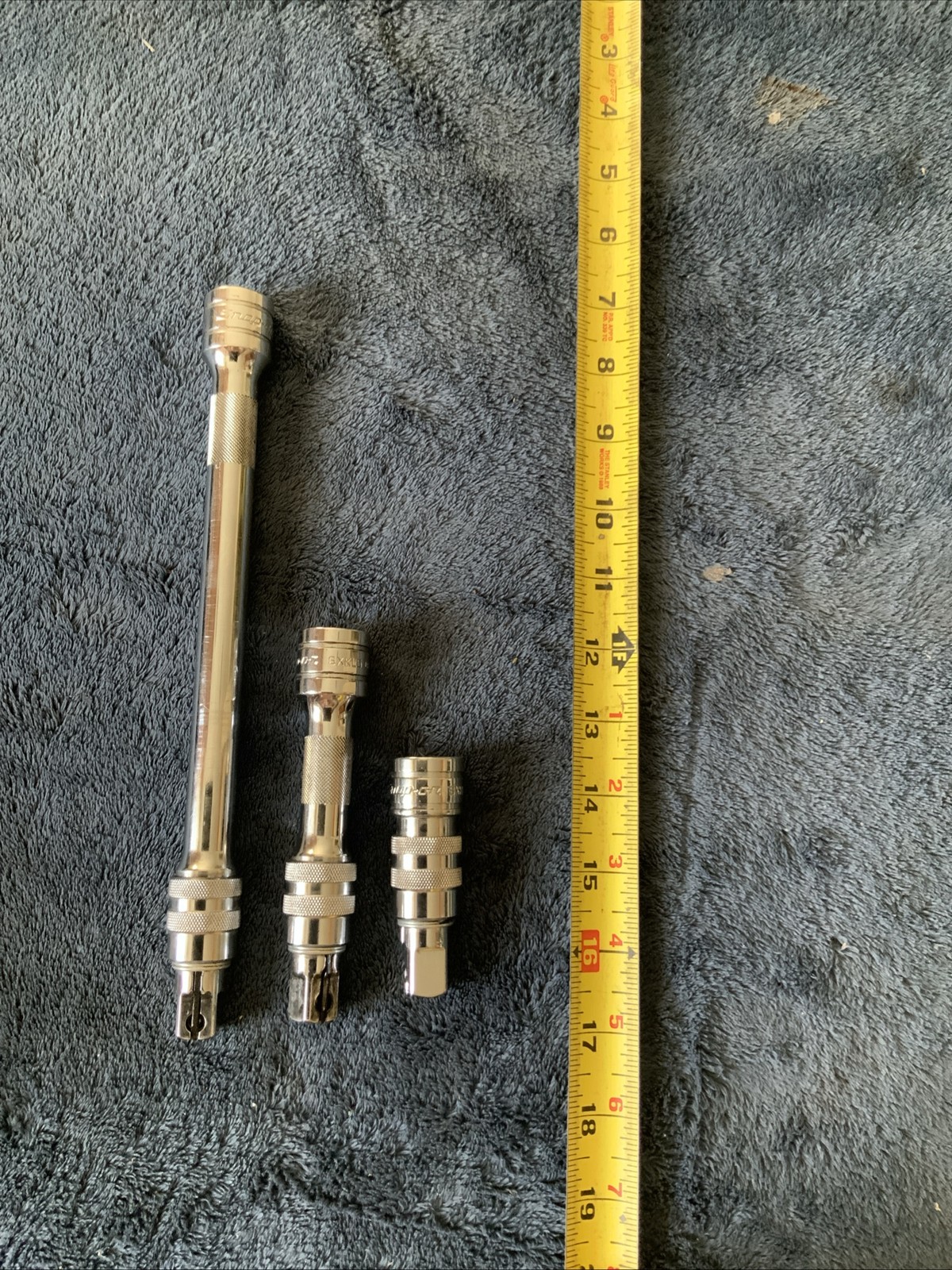 Snap On 3pc 1/2” Drive Quick Release Locking Extension Set….all Work Fine…