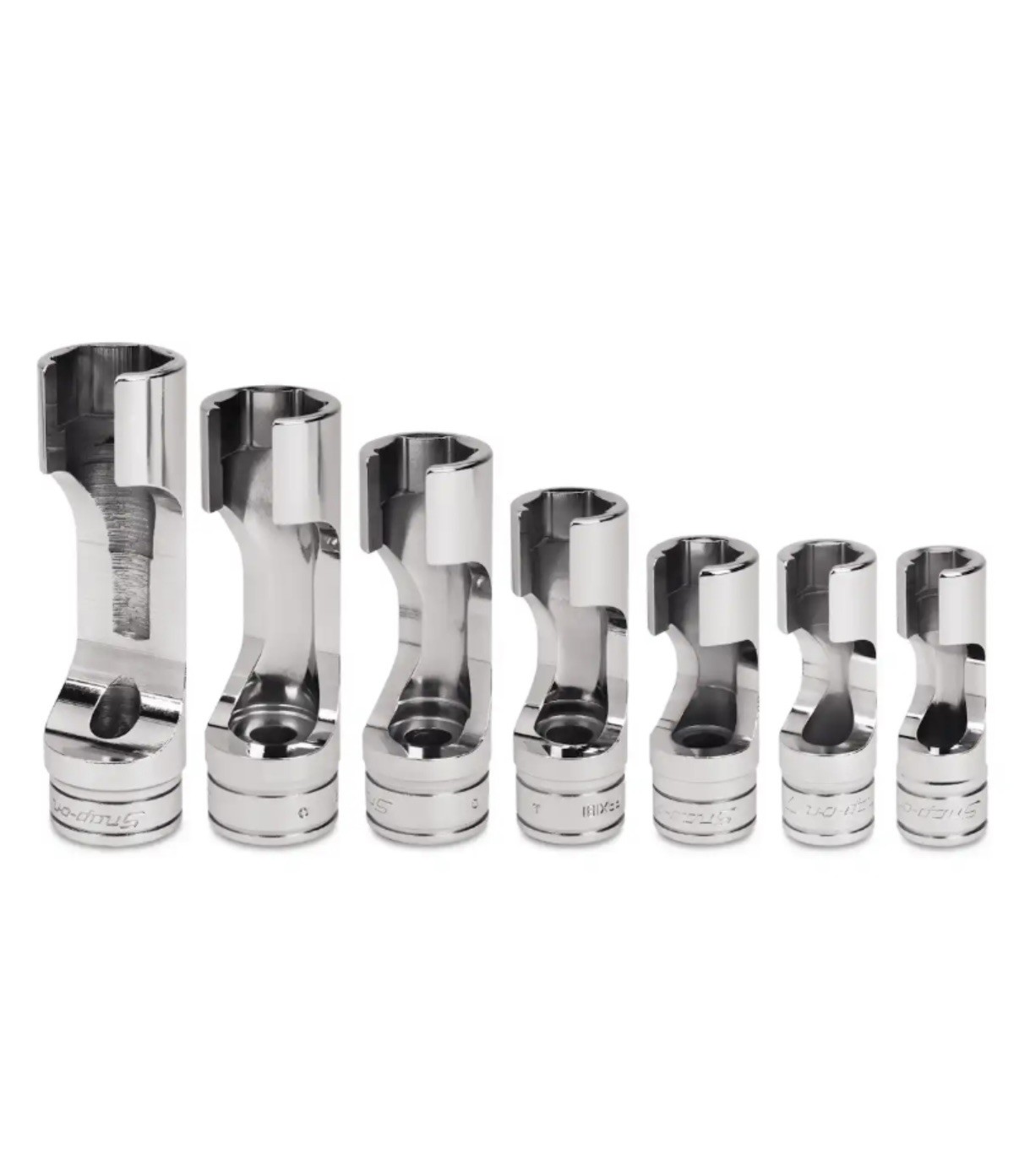 NEW Snap-on™ 3/8″ drive 3/8″ – 3/4″ 6-pt Flare Line Nut Socket Set 207FRX