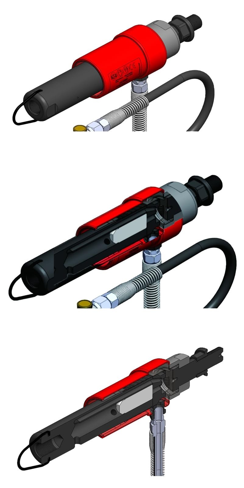 152.1130 compressed air injector extractor set, 9 pieces