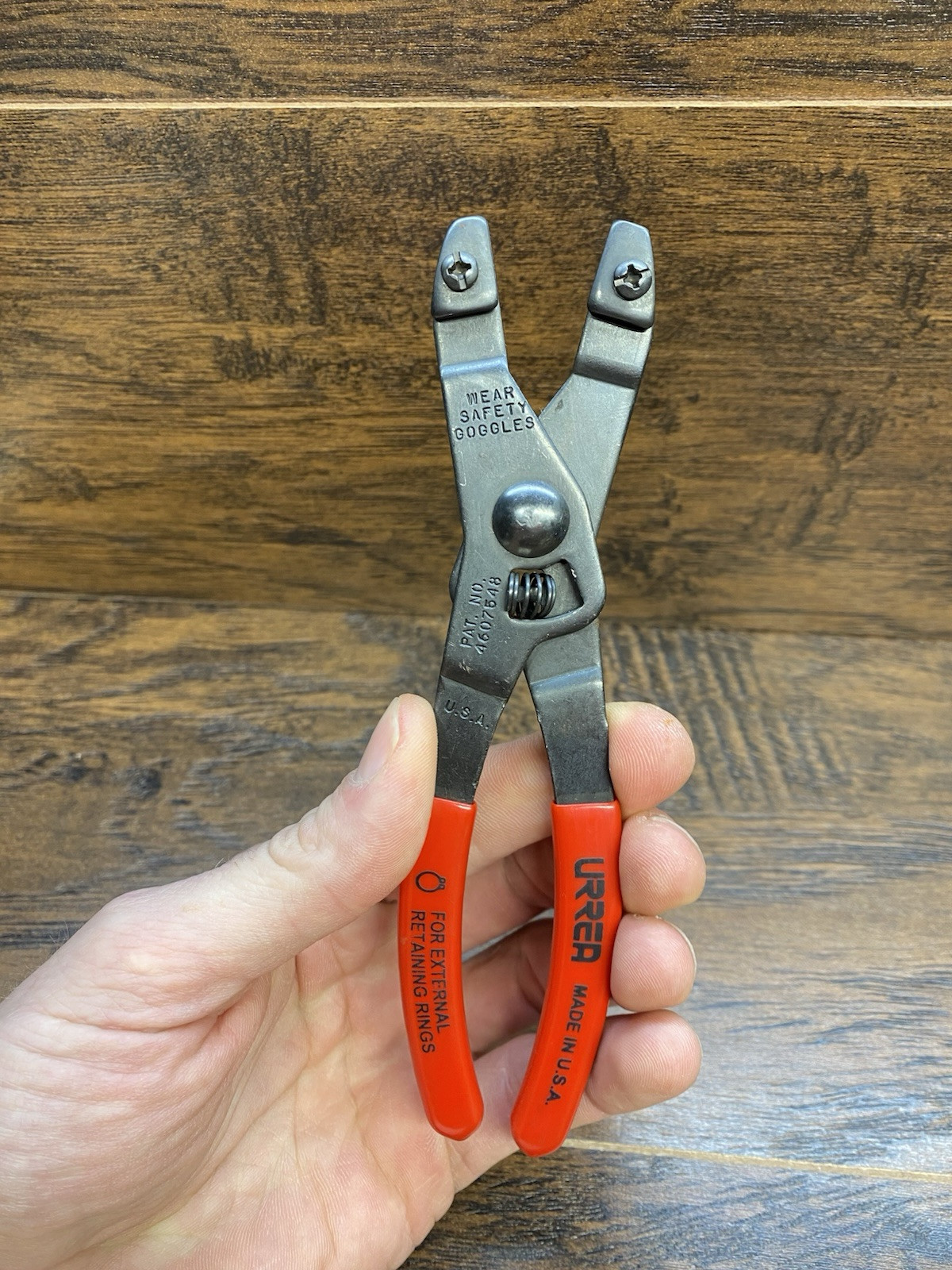 URREA No. 380 External Snap Ring Pliers U-380 USA No Tips NOS