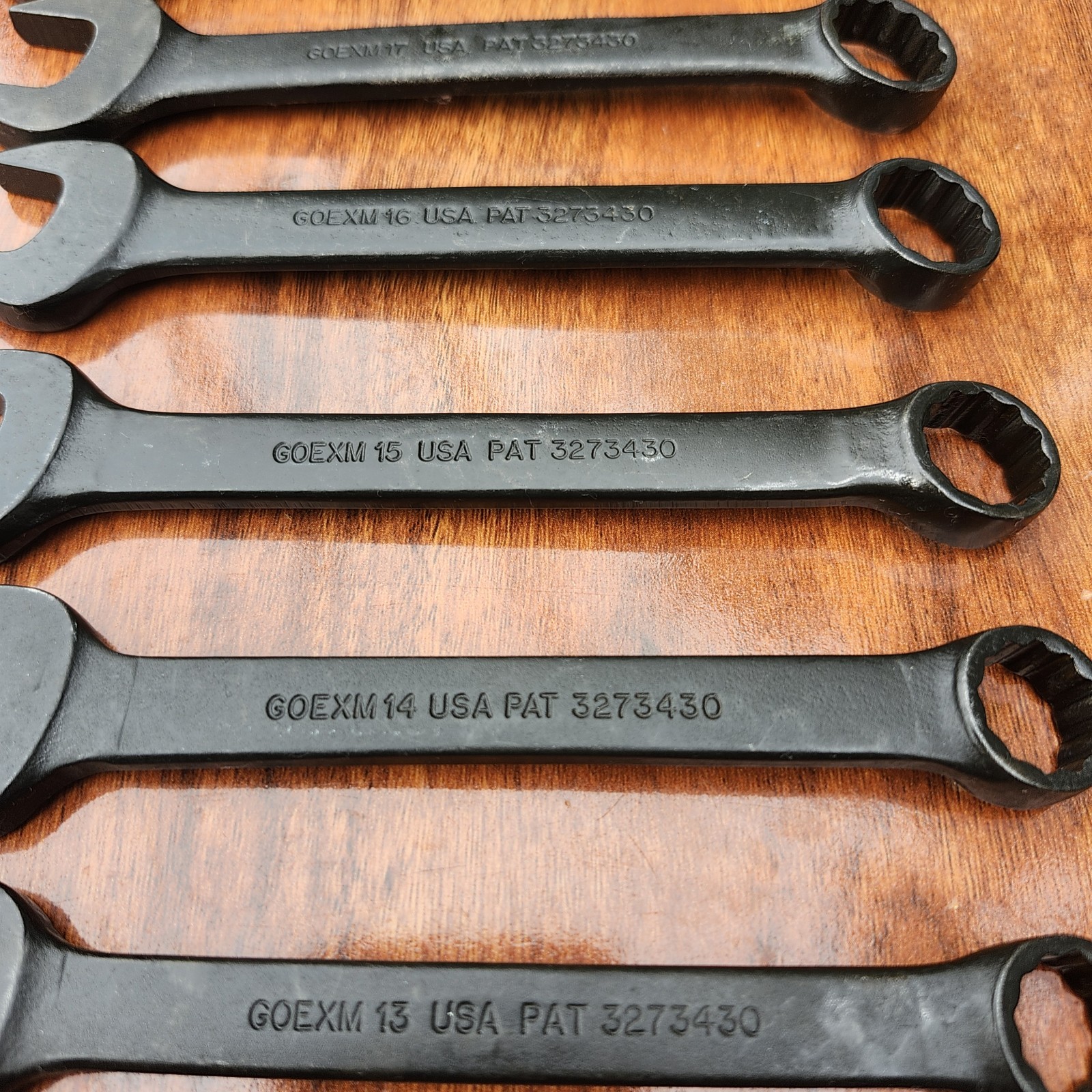 SNAP-ON GOEXM Black Metric Short Comb. Wrench Set 6-19mm USA MISSING 10 11 12