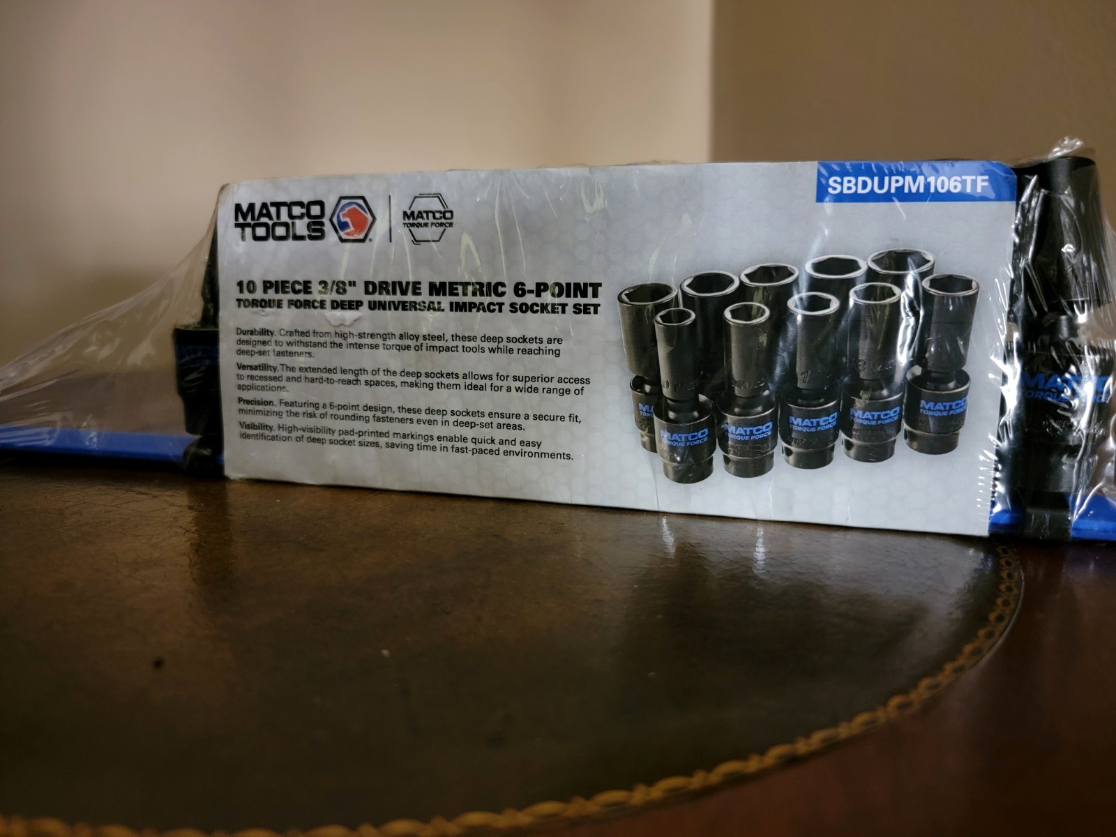 NEW MATCO USA 3/8″ DRIVE TORQUE FORCE DEEP UNIVERSAL SWIVEL IMPACT SOCKET SET