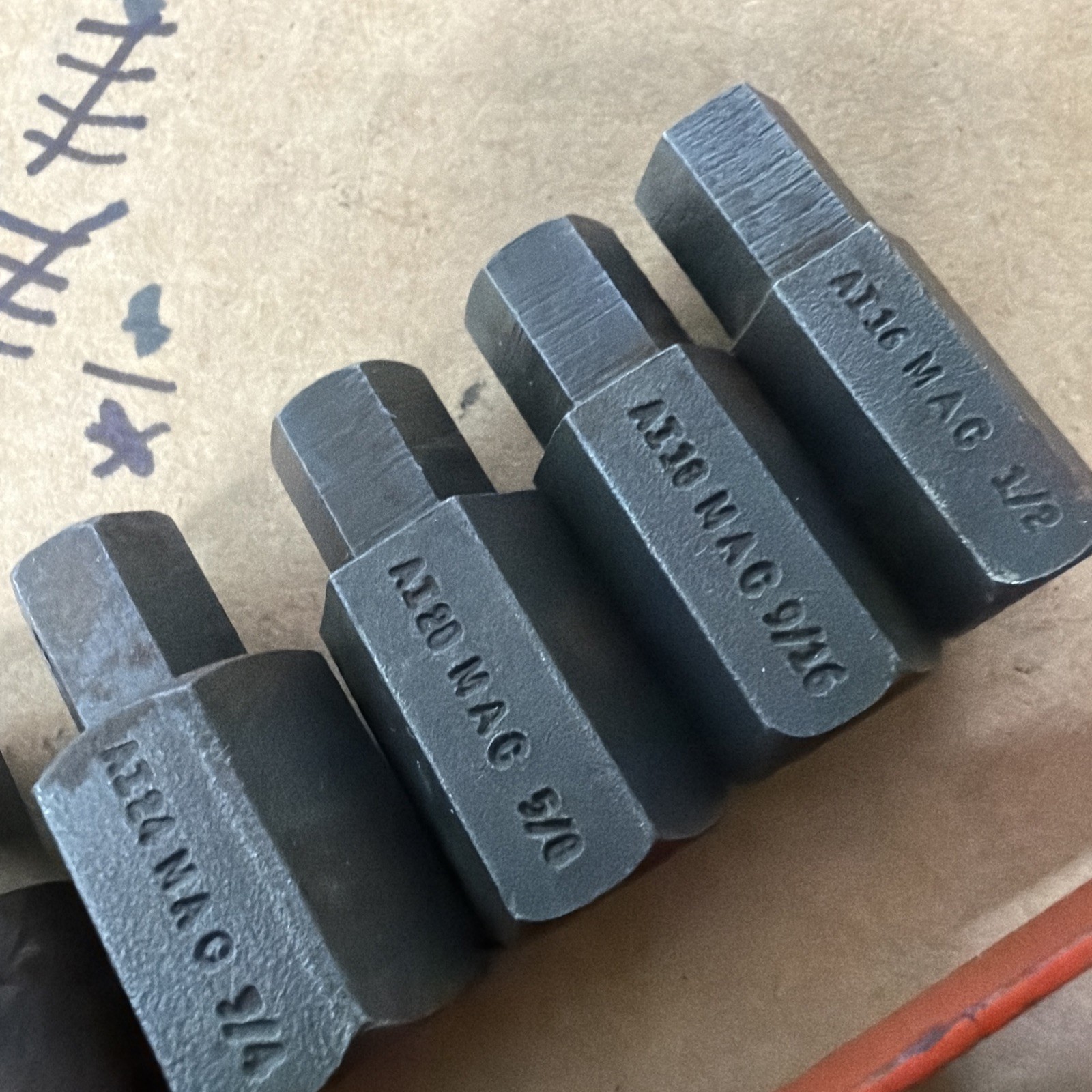 MAC TOOLS 6 PC DRIVE IMPACT SOCKET SET VT-8 METAL TRAY USA