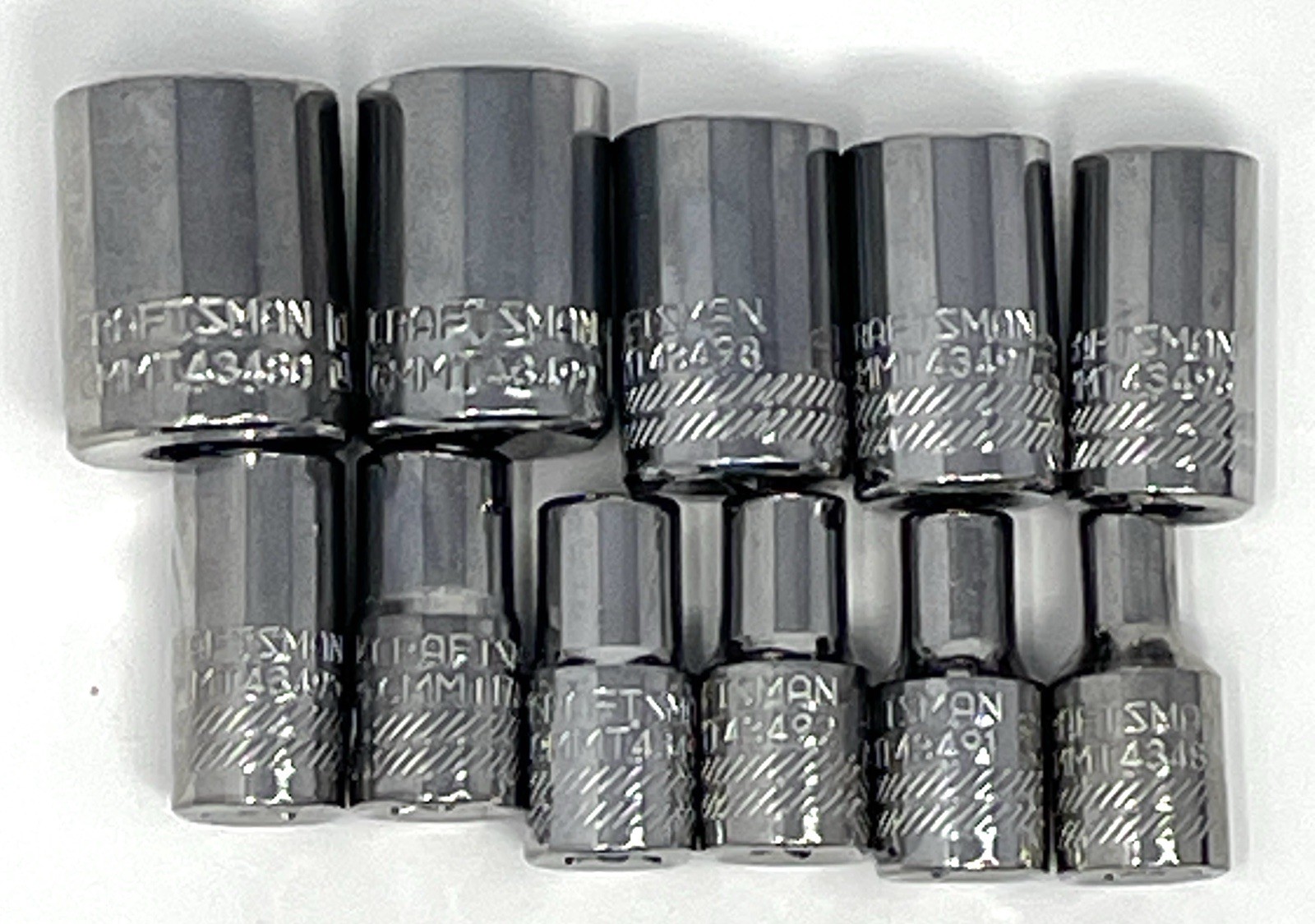 CRAFTSMAN 1/4” 6 Point Shallow Socket Set Standard SAE 11 Pieces