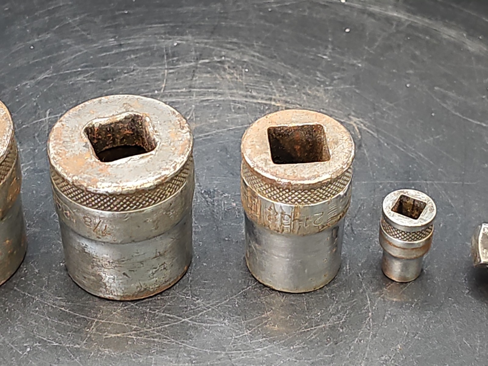 Craftsman BE 1/2 drive sockets 3/8 swivel etc 6 pieces
