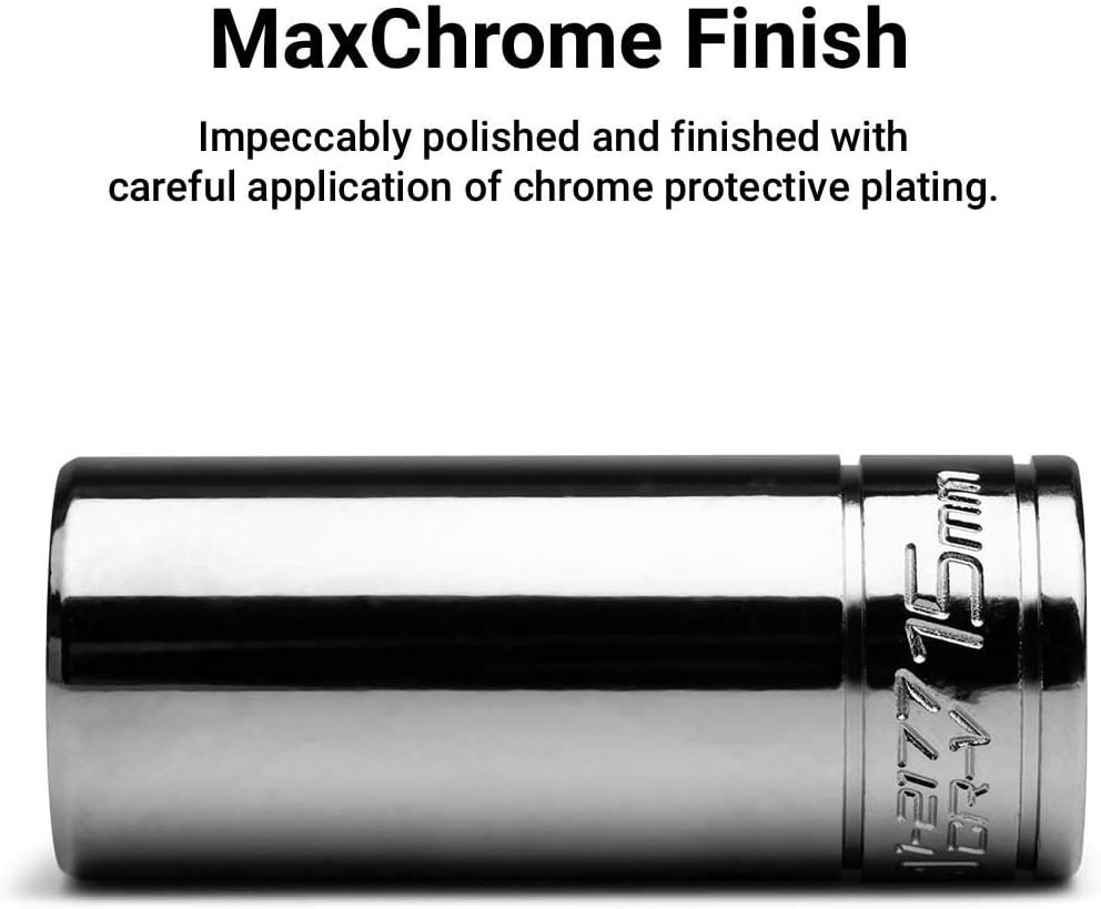 Durable Chrome Vanadium 12 mm Shallow Socket – 1/4 Inch Drive, Polished Finish