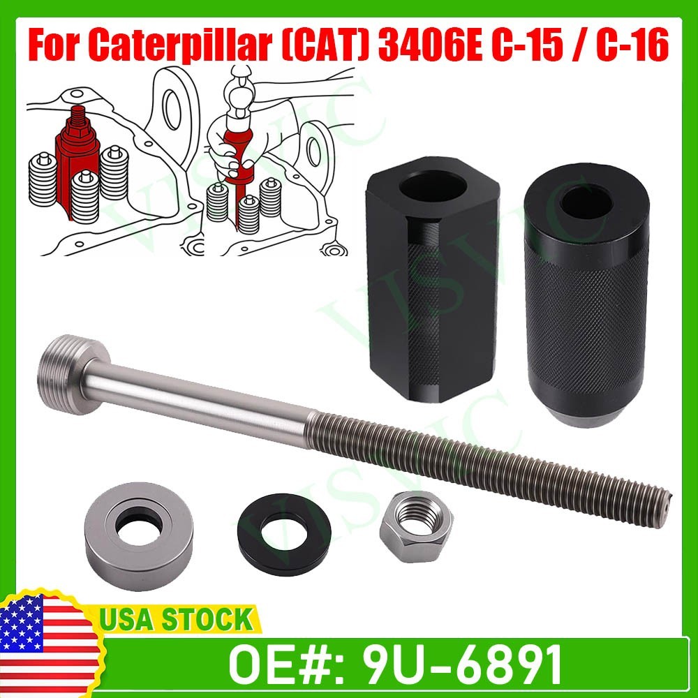 9U-6891 For CAT 3406E C10 C12 C15 C16 C-18 Injector Sleeve Remover Installer Set