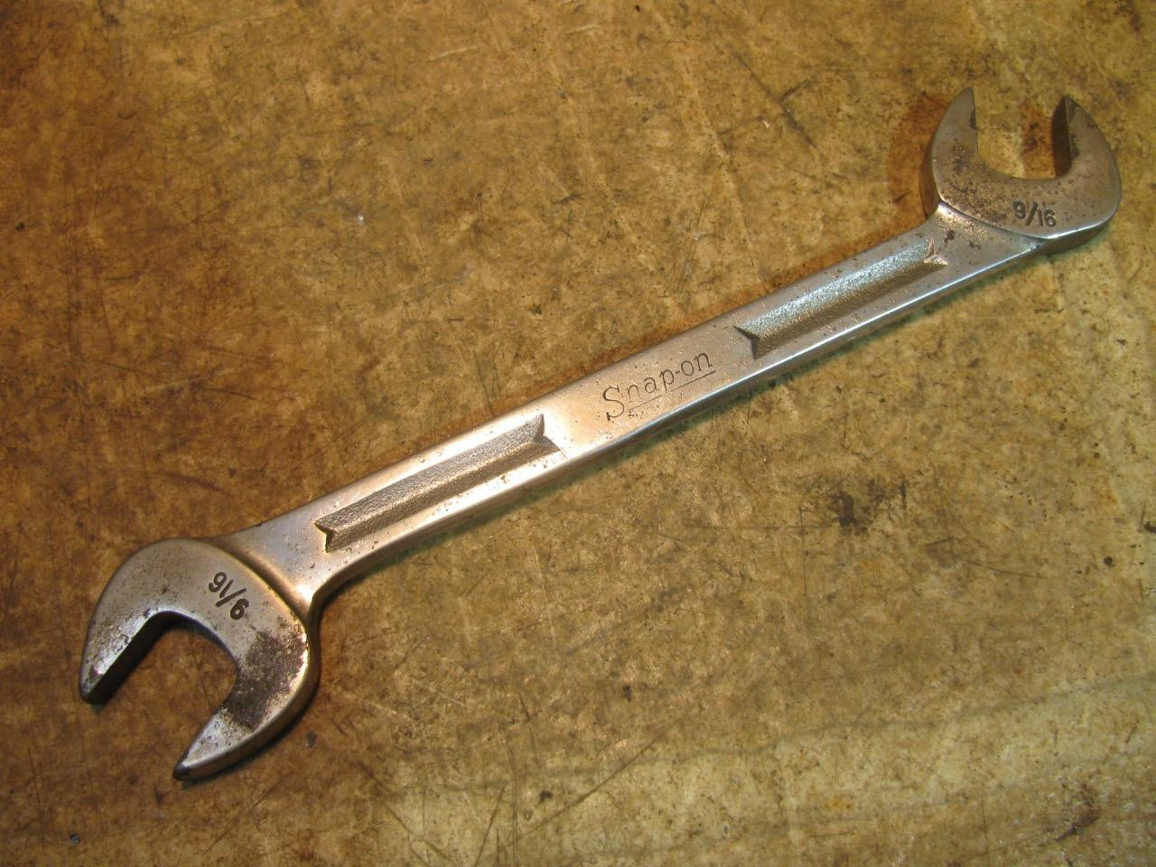 Snap On V5218 9/16″ 4 Way Angle Open End Wrench Obstruction