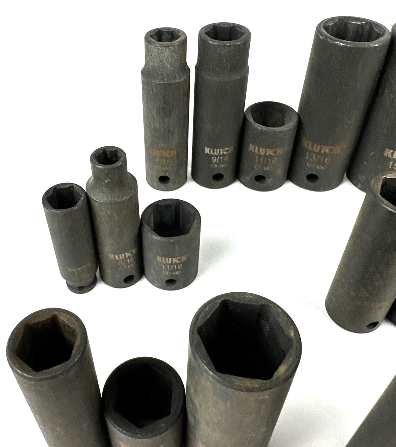 Vintage Klutch Impact Sockets, Chrome Molybdenum + 1 Expert by Mac, Free Ship