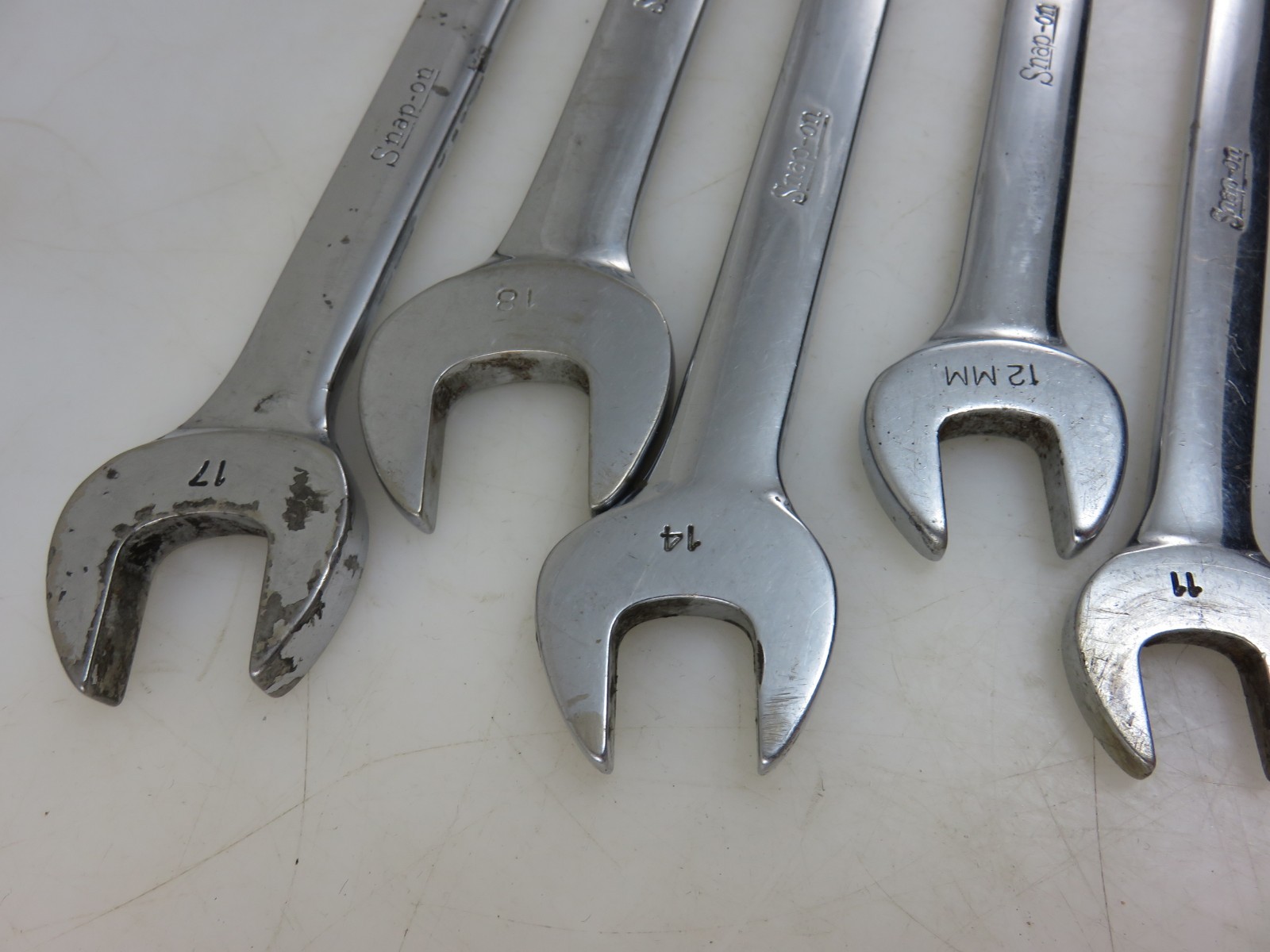 Snap-On OEXM SHORT Metric Combination Wrench 9mm-18mm 7pc Set Made In USA
