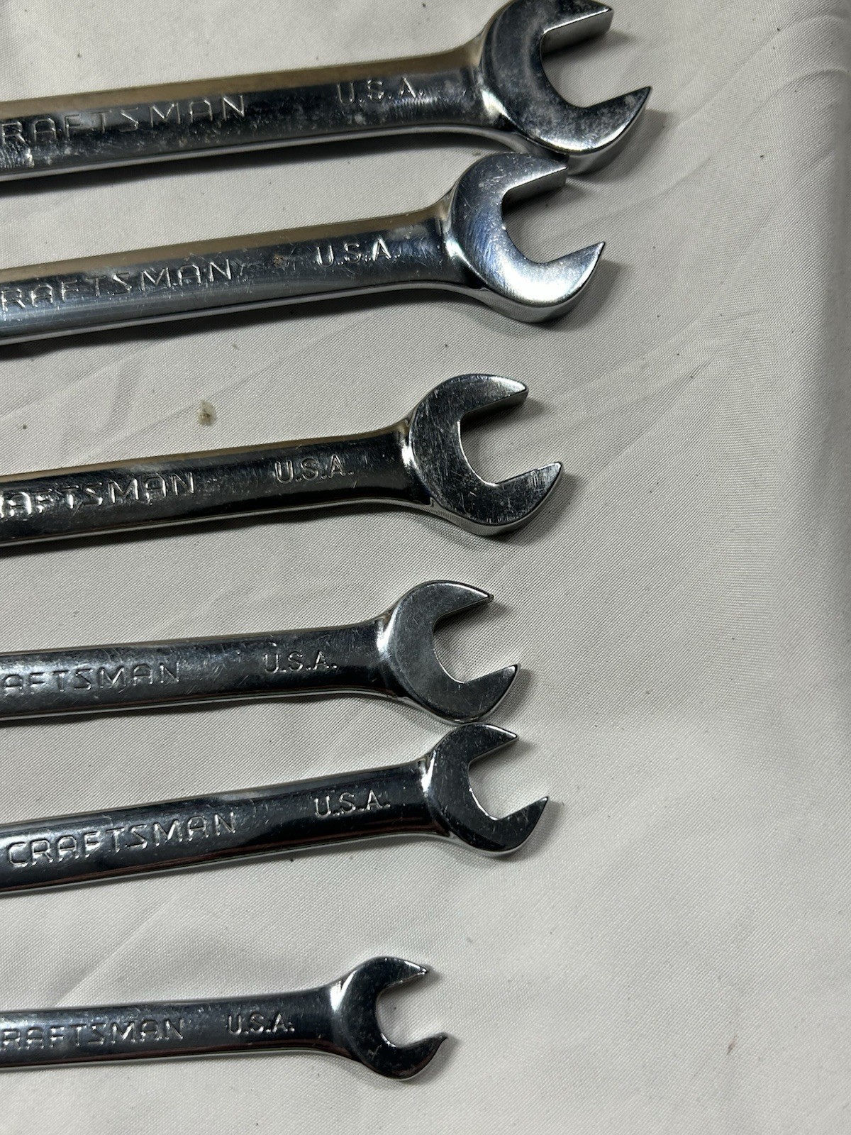 Sears Craftsman 8pc SAE Reversible Ratcheting Wrench Set 42406 GK USA 5/16 -3/4”