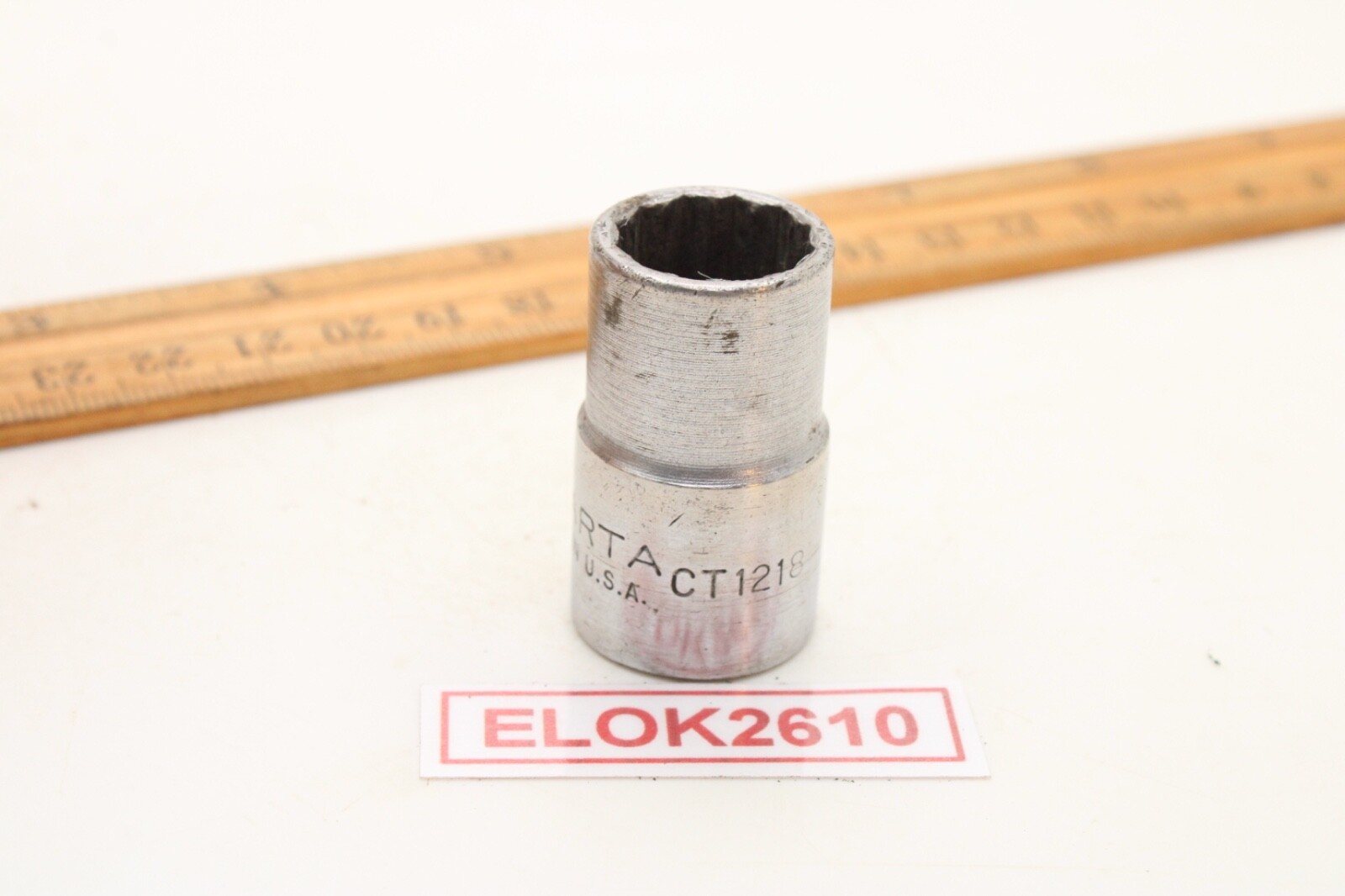 Sparta CT-1218 9/16″ 1/2″ Drive 12 Point SAE Chrome Socket USA